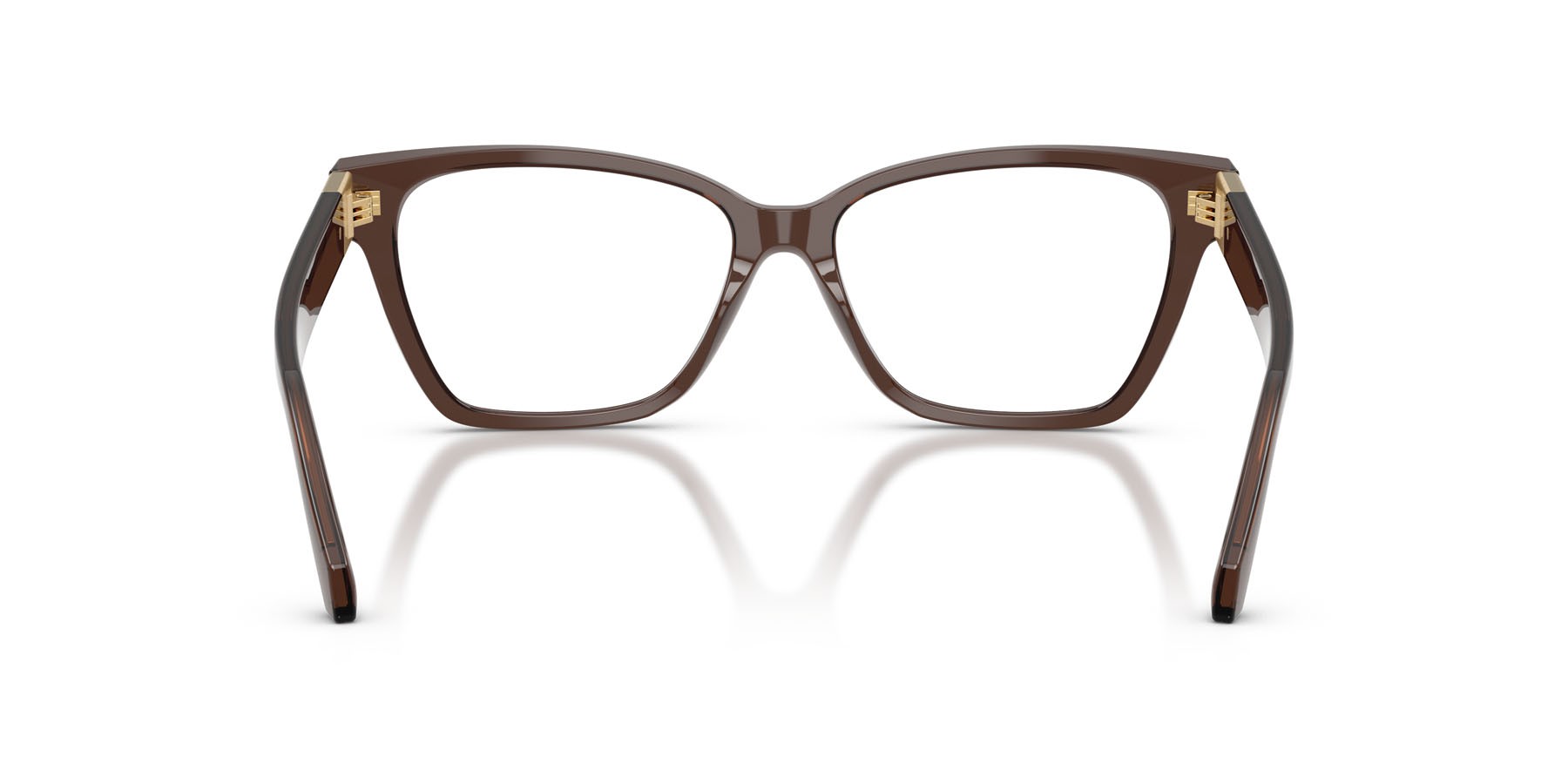Occhiali da vista Versace VE 3382 (5332) colore marrone trasparente forma cat eye lenti lente demo