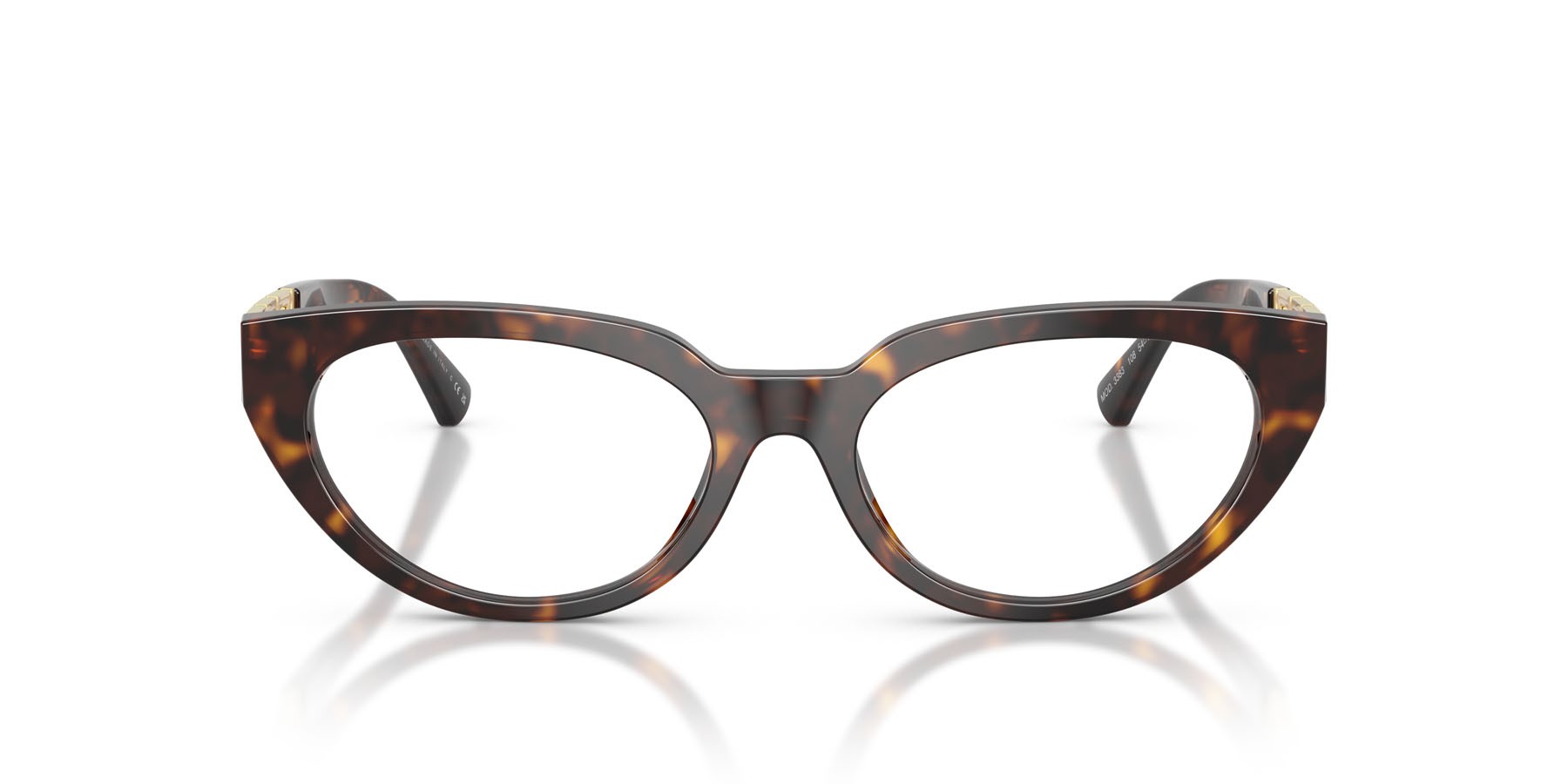 Eyeglasses Versace VE 3383 (108) color havana shape cat eye lenses lente demo