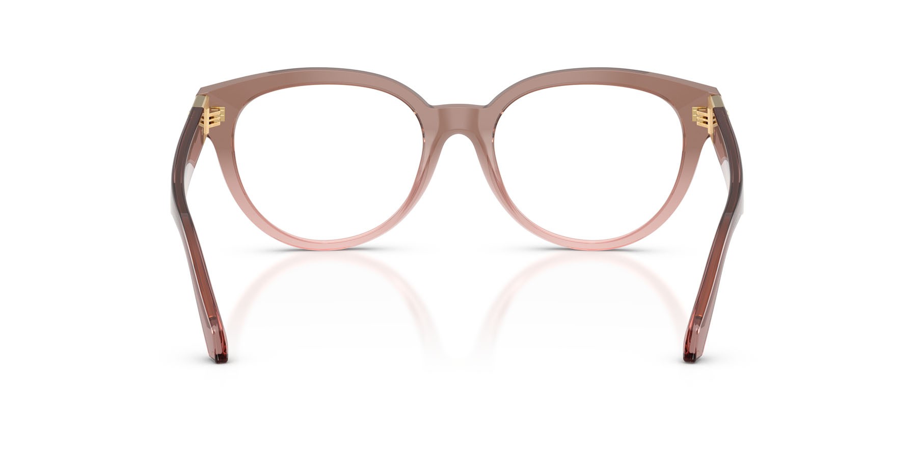 Eyeglasses Versace VE 3384 (5435) color marrone sfumato rosa shape round lenses lente demo