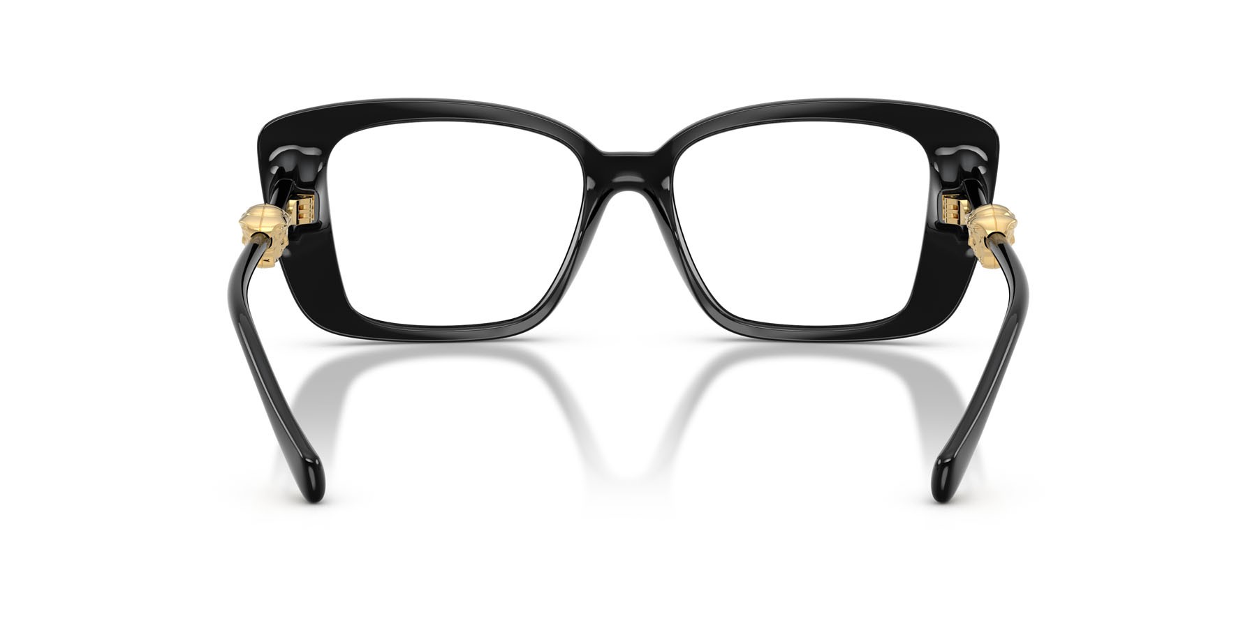 Occhiali da vista Versace VE 3385U (GB1) colore nero forma quadrato lenti lente demo