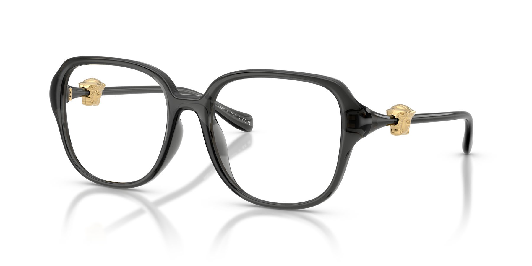 Eyeglasses Versace VE 3386D (5483) color grigio opale shape square lenses lente demo