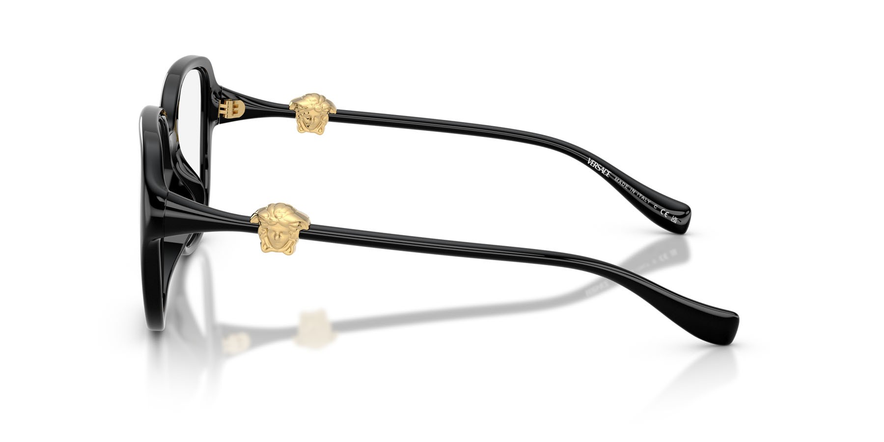 Eyeglasses Versace VE 3386D (GB1) color nero shape square lenses lente demo