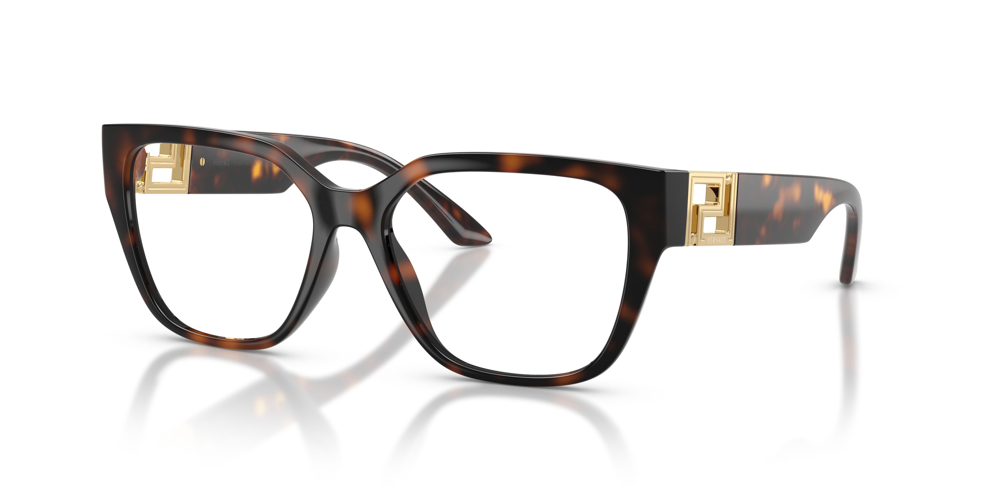 Eyeglasses Versace VE 3387U (108) color havana shape square lenses lente demo