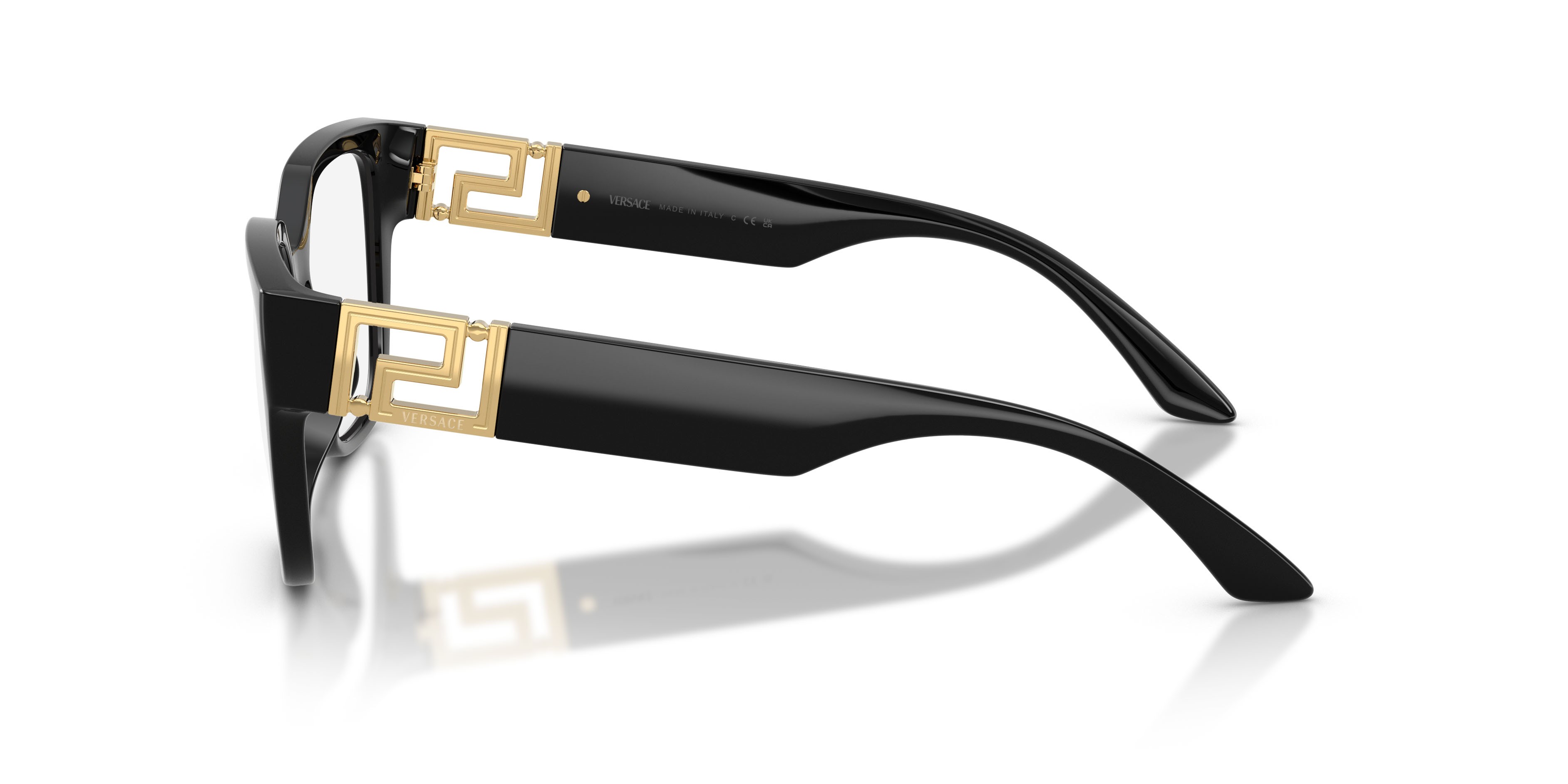 Eyeglasses Versace VE 3387U (GB1) color nero shape square lenses lente demo