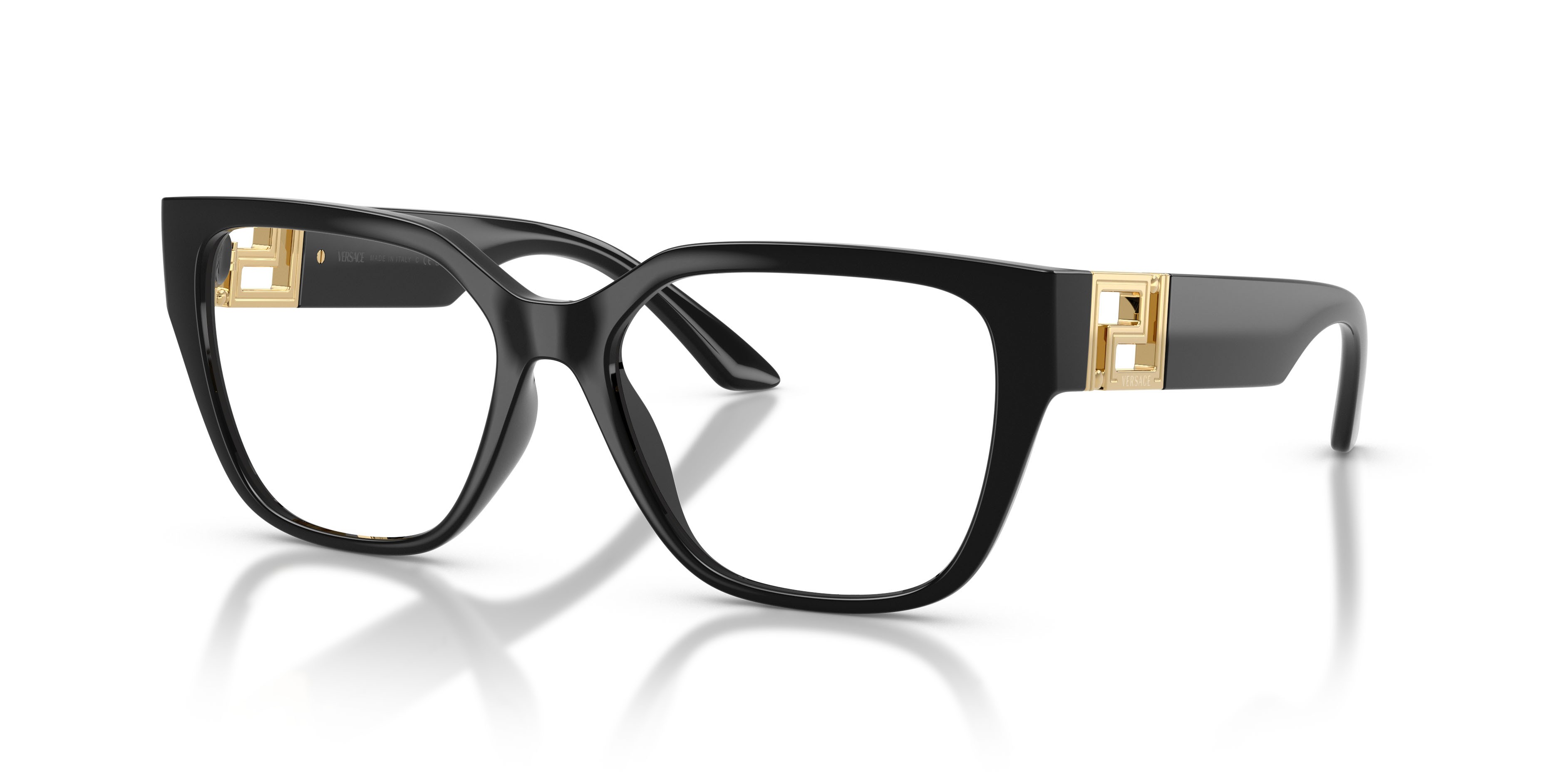 Eyeglasses Versace VE 3387U (GB1) color nero shape square lenses lente demo