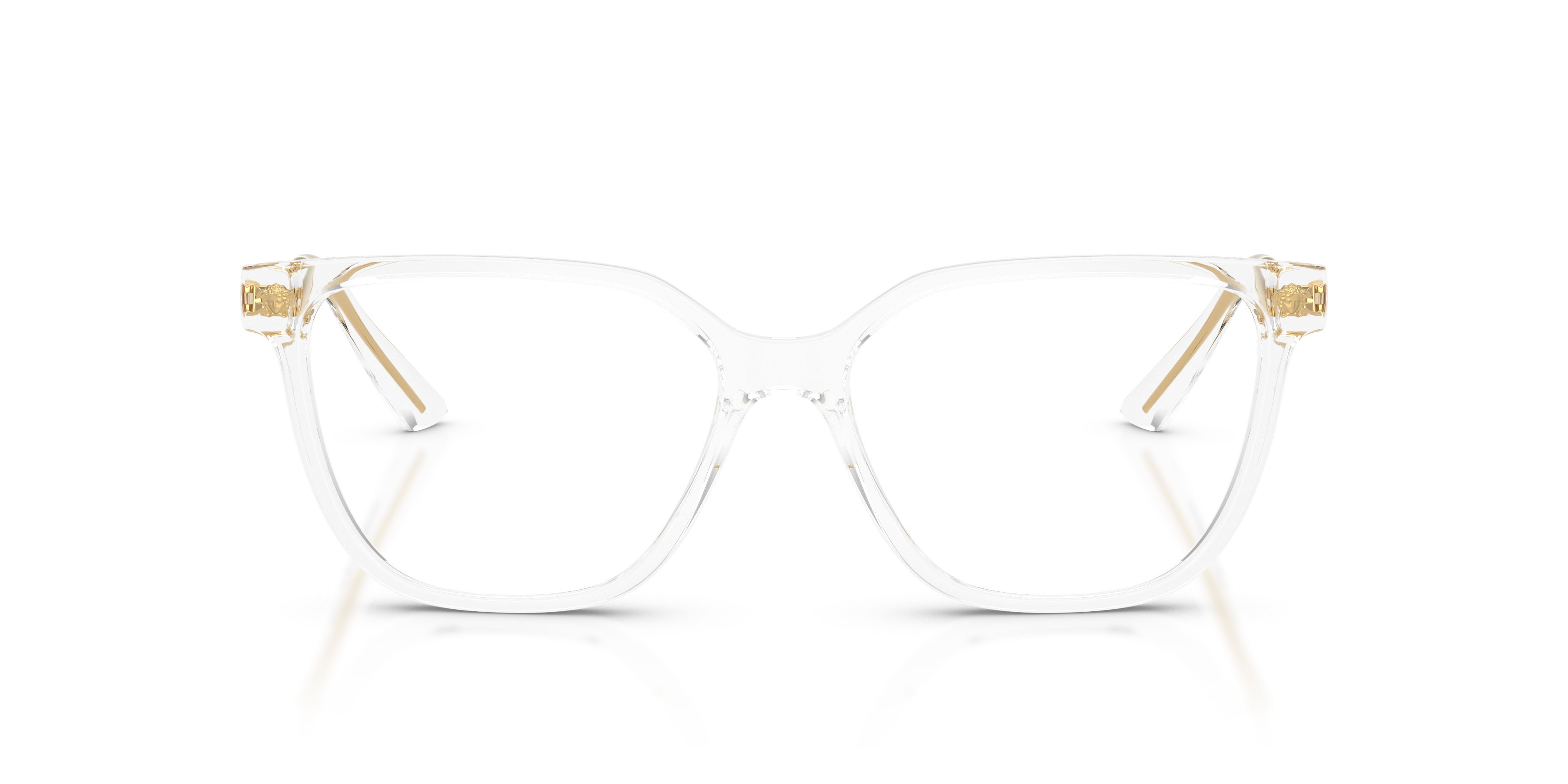 Eyeglasses Versace VE 3388U (148) color crystal trasparente shape square lenses lente demo
