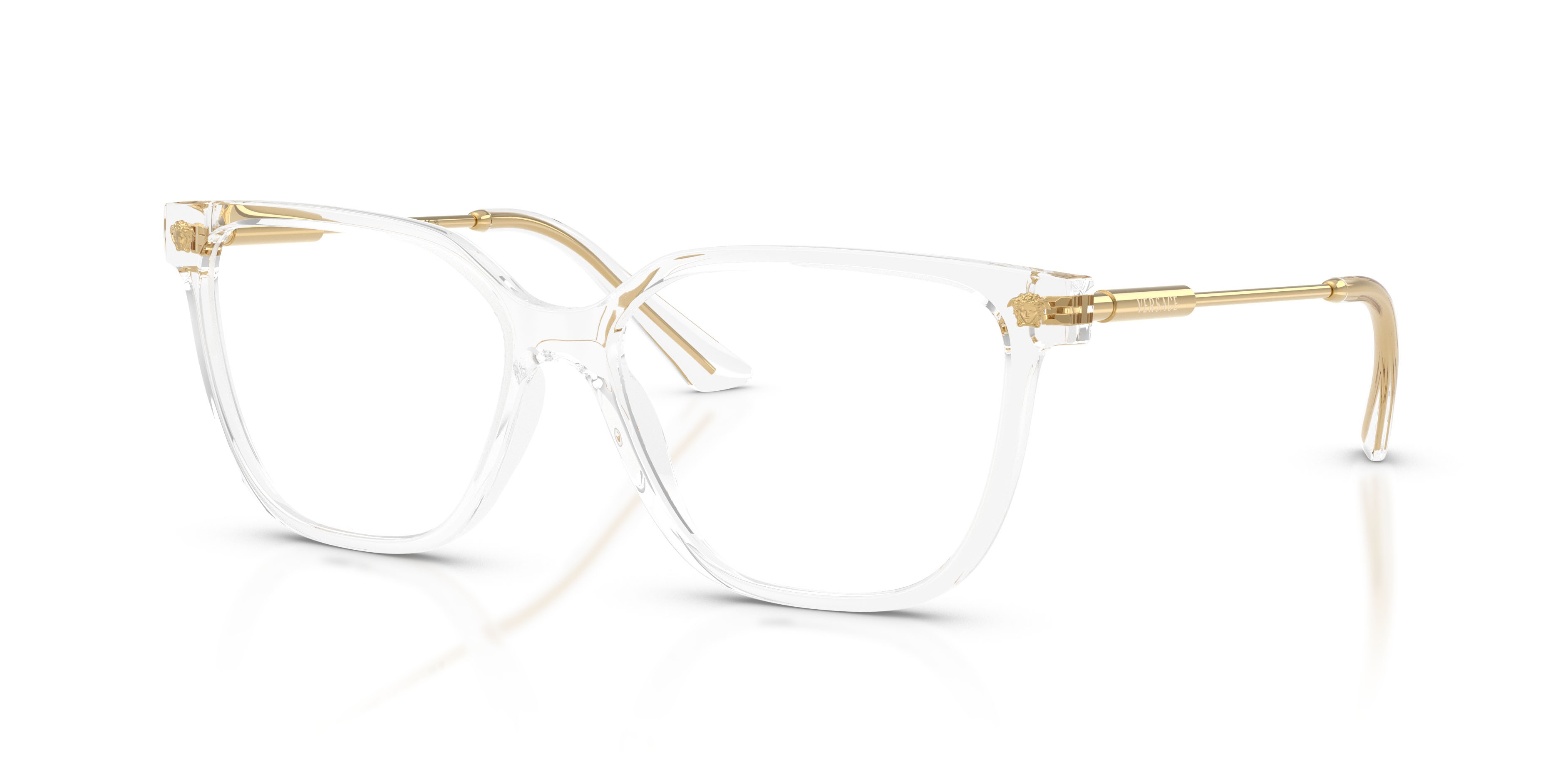 Eyeglasses Versace VE 3388U (148) color crystal trasparente shape square lenses lente demo