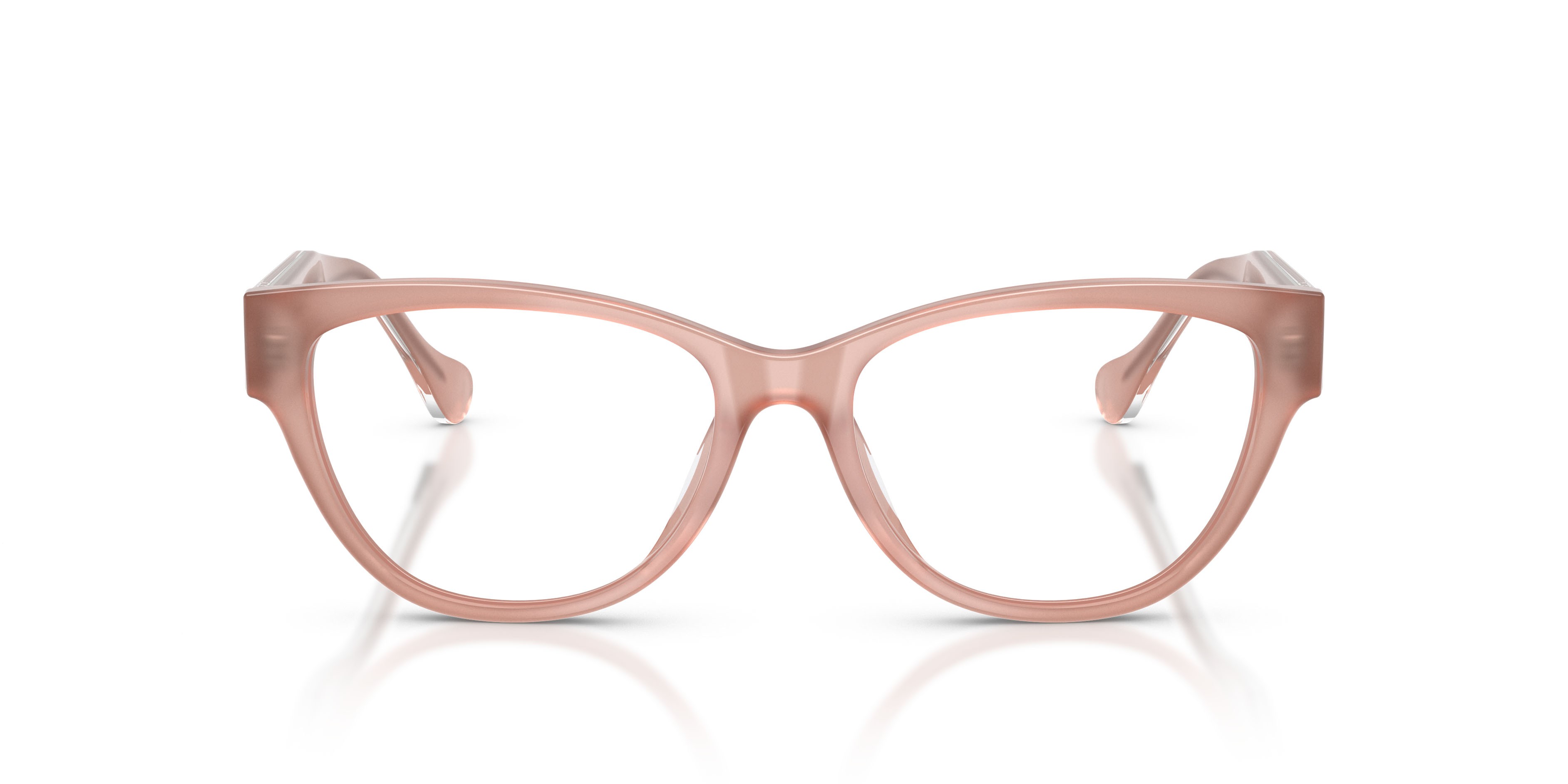 Occhiali da vista Versace VE 3389U (5394) colore rosa opale forma cat eye lenti lente demo
