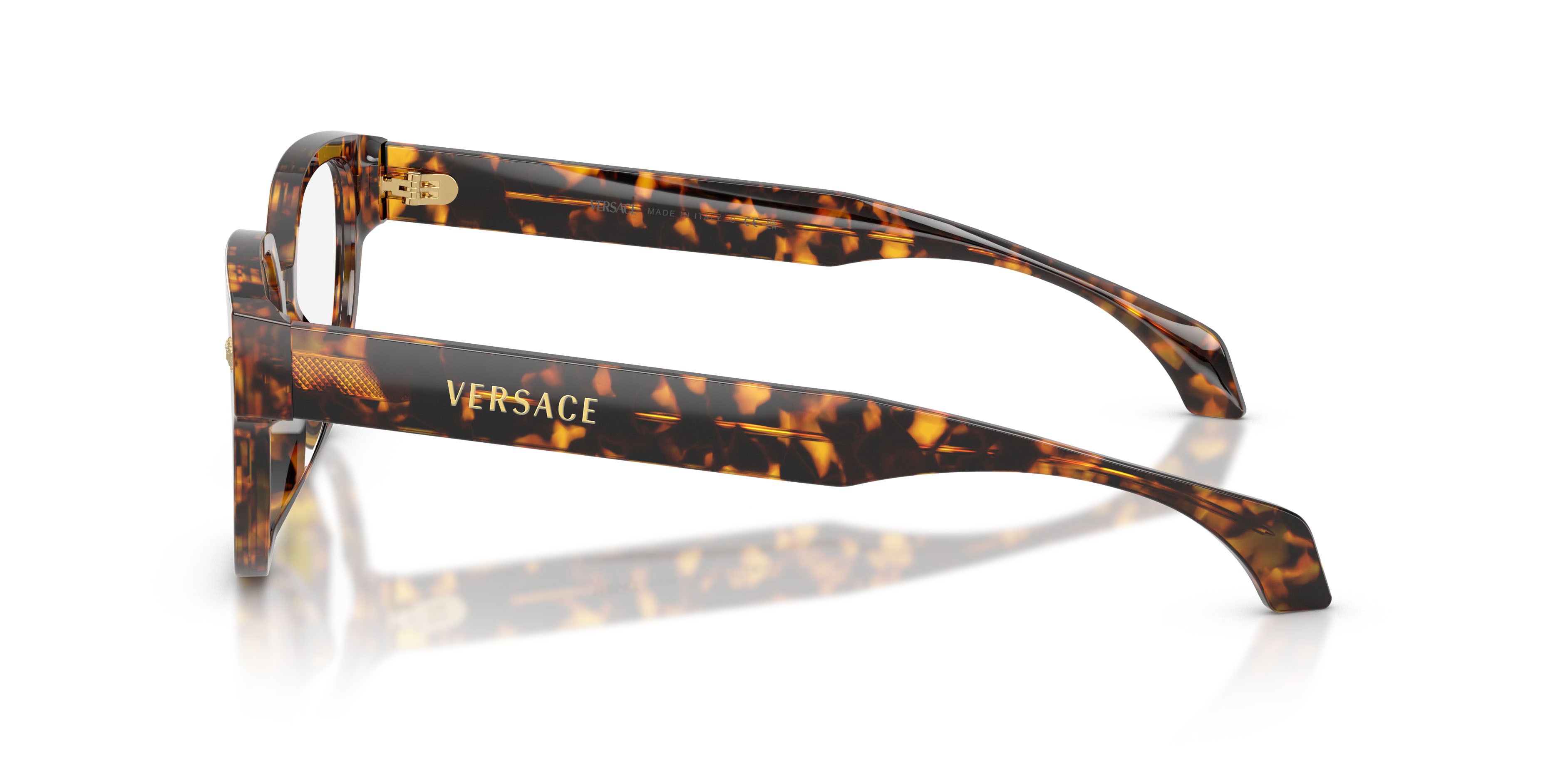 Eyeglasses Versace VE 3394D (5514) color havana shape cat eye lenses lente demo