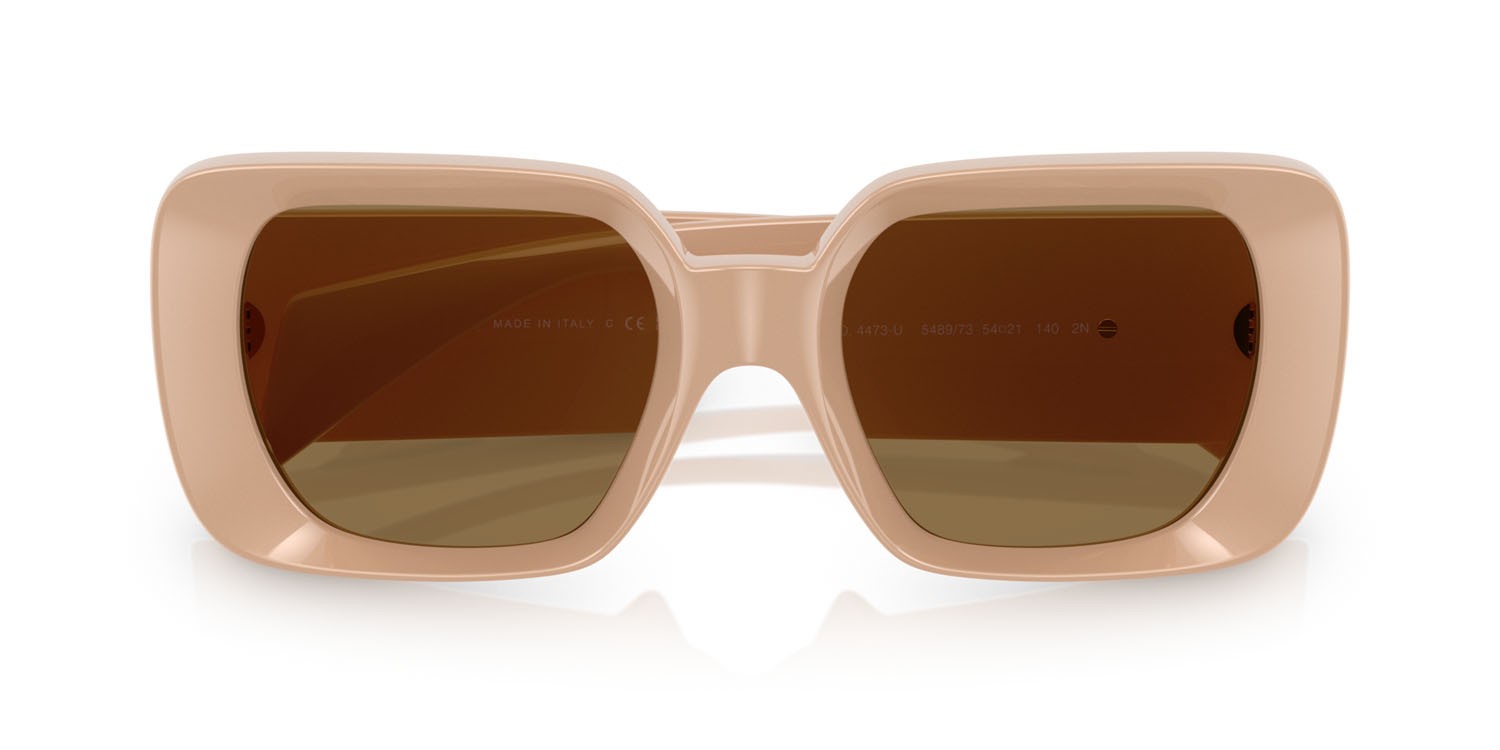 Sunglasses Versace VE 4473U (548973) color beige shape square lenses marrone scuro