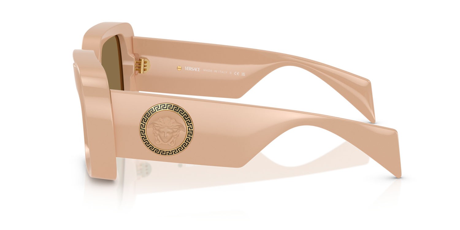 Sunglasses Versace VE 4473U (548973) color beige shape square lenses marrone scuro