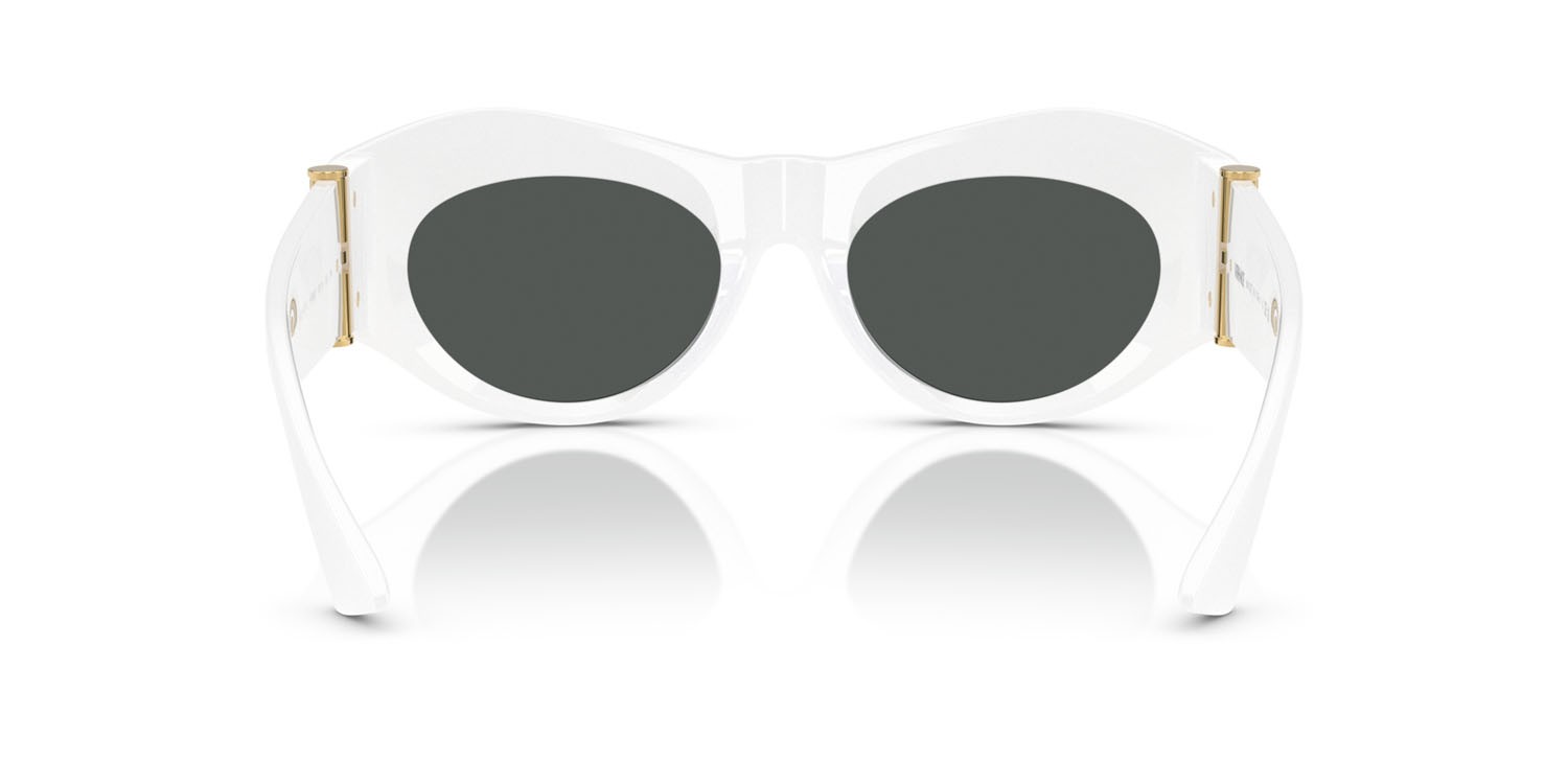 Occhiali da sole Versace VE 4477U (545987) colore bianco forma irregolare lenti grigio scuro