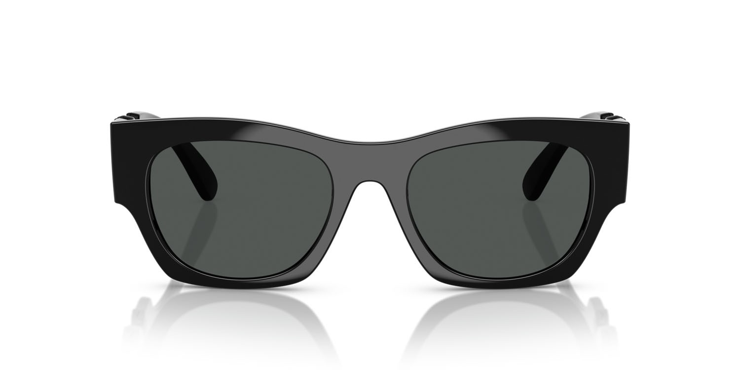 Occhiali da sole Versace VE 4479U (536087) colore nero forma quadrato lenti grigio scuro