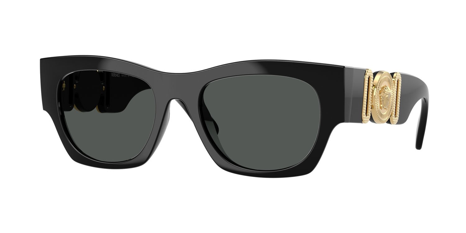 Sunglasses Versace VE 4479U (GB1/87) color nero shape square lenses grigio scuro