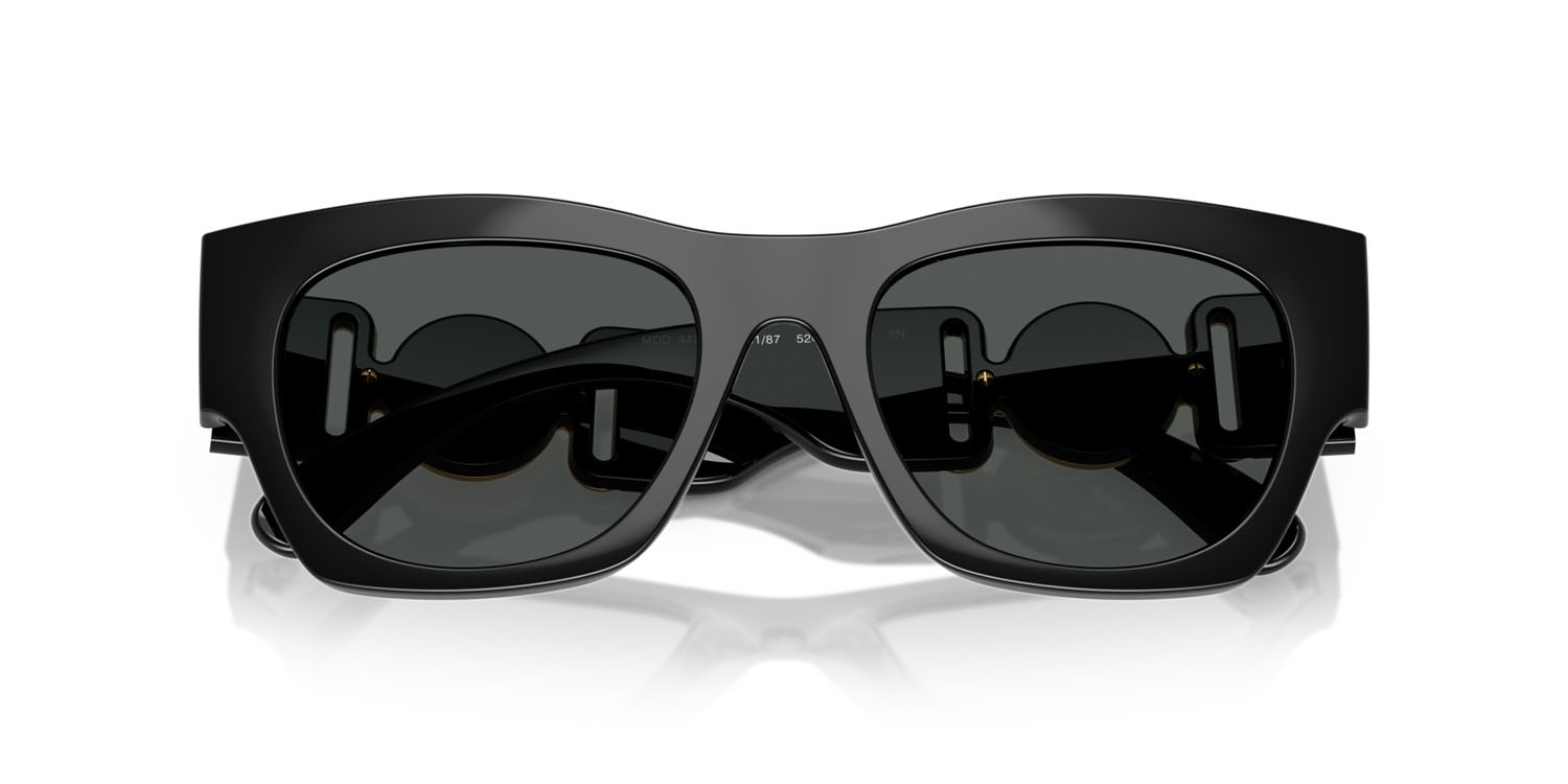Sunglasses Versace VE 4479U (GB1/87) color nero shape square lenses grigio scuro
