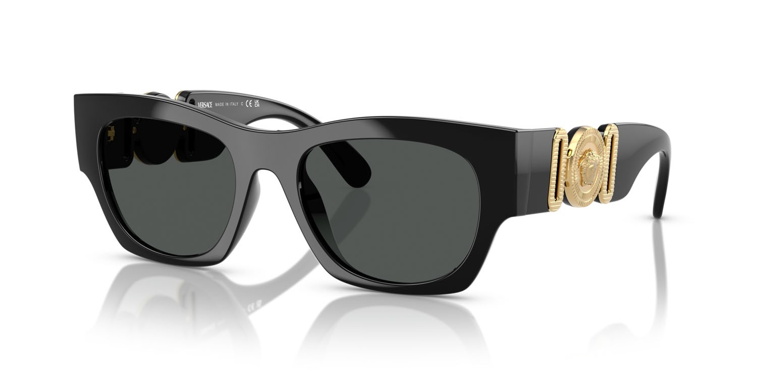 Sunglasses Versace VE 4479U (GB1/87) color nero shape square lenses grigio scuro