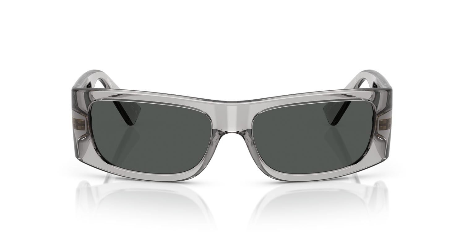 Occhiali da sole Versace VE 4482 (530587) colore grigio trasparente forma quadrato lenti grigio scuro