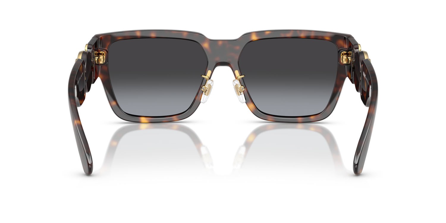 Occhiali da sole Versace VE 4483D (108/8G) colore havana forma rettangolare lenti sfumato grigio