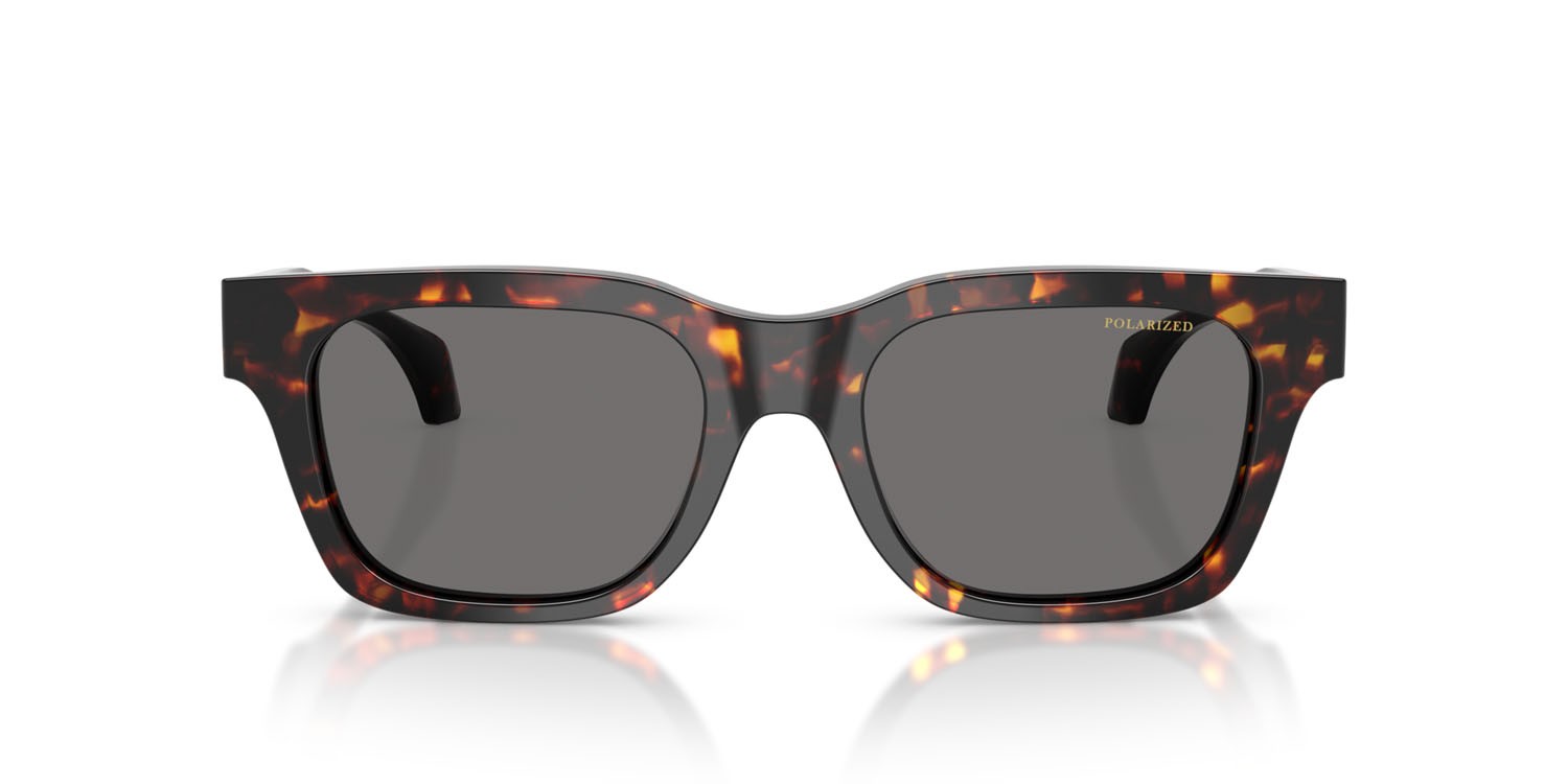 Occhiali da sole Versace VE 4486 (550981) colore havana forma quadrato lenti polar grigio scuro