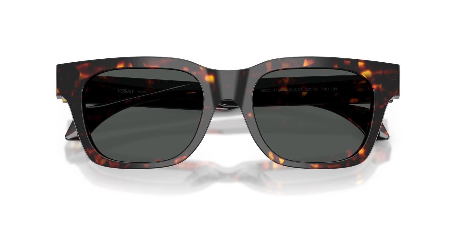 Occhiali da sole Versace VE 4486 (550987) colore havana forma quadrato lenti grigio scuro