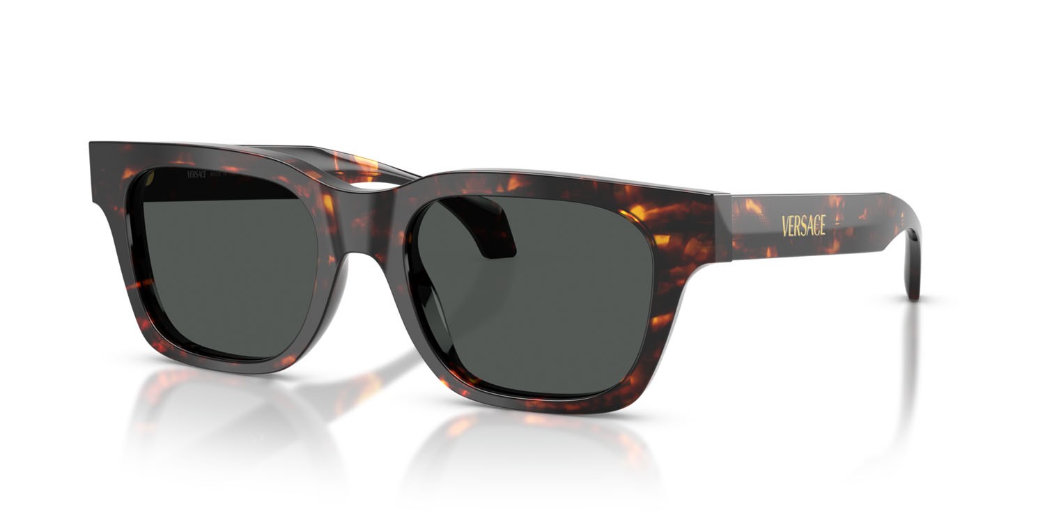 Occhiali da sole Versace VE 4486 (550987) colore havana forma quadrato lenti grigio scuro
