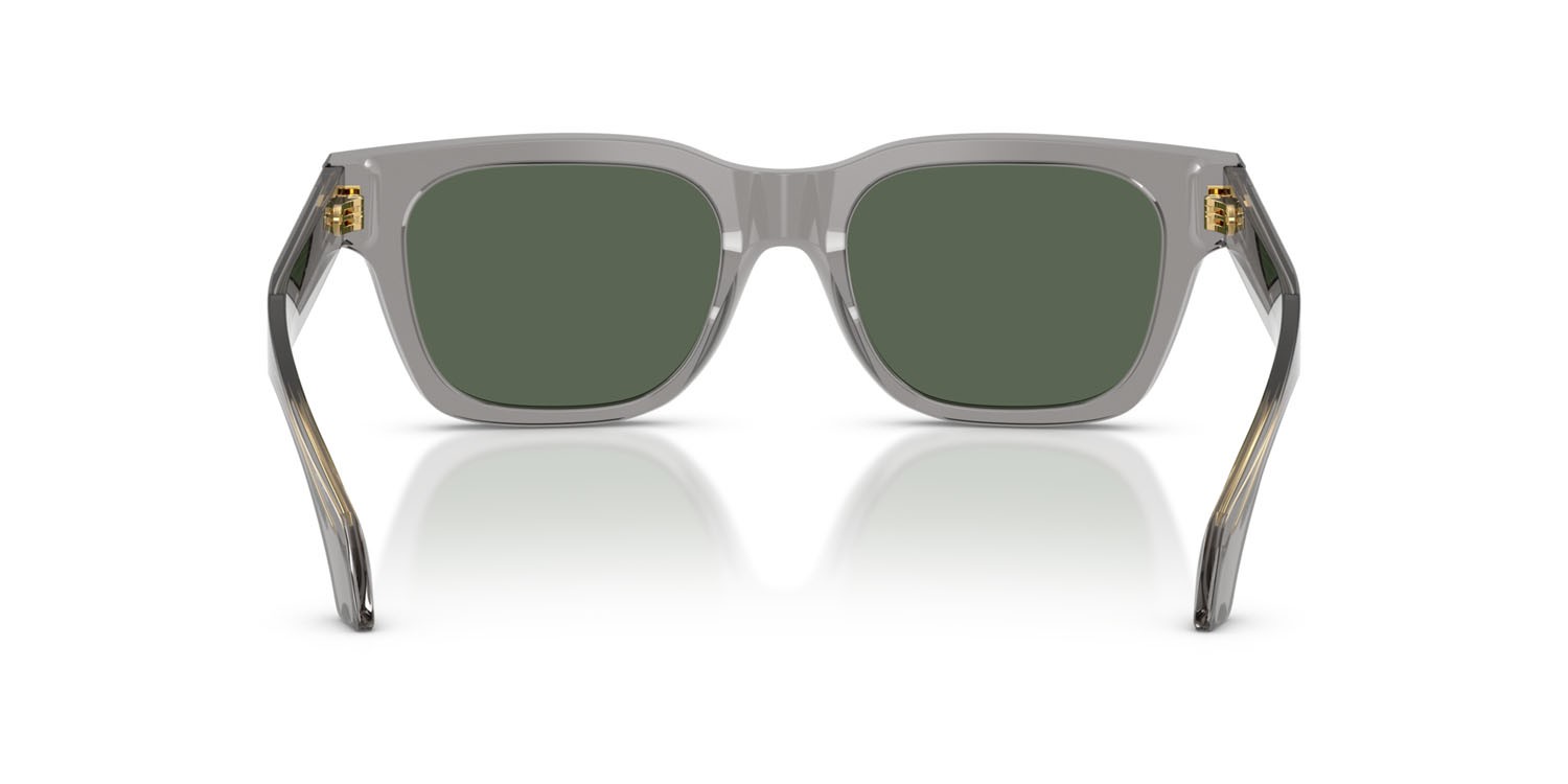 Occhiali da sole Versace VE 4486 (551071) colore grigio trasparente forma quadrato lenti verde scuro