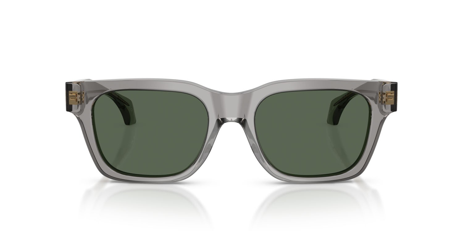 Occhiali da sole Versace VE 4486 (551071) colore grigio trasparente forma quadrato lenti verde scuro