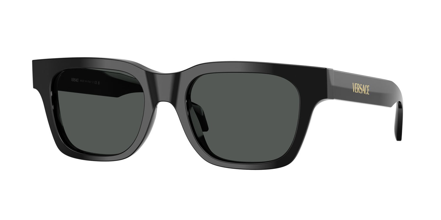 Sunglasses Versace VE 4486 (GB1/87) color nero shape square lenses grigio scuro
