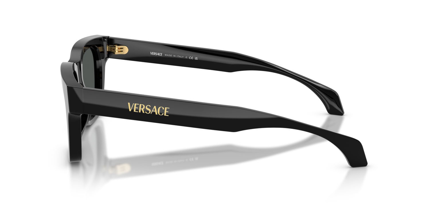 Sunglasses Versace VE 4486 (GB1/87) color nero shape square lenses grigio scuro