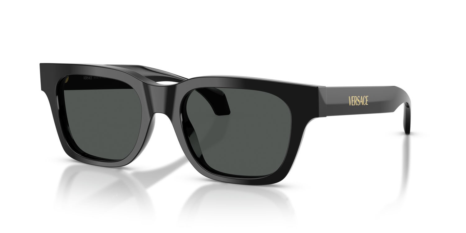 Sunglasses Versace VE 4486 (GB1/87) color nero shape square lenses grigio scuro