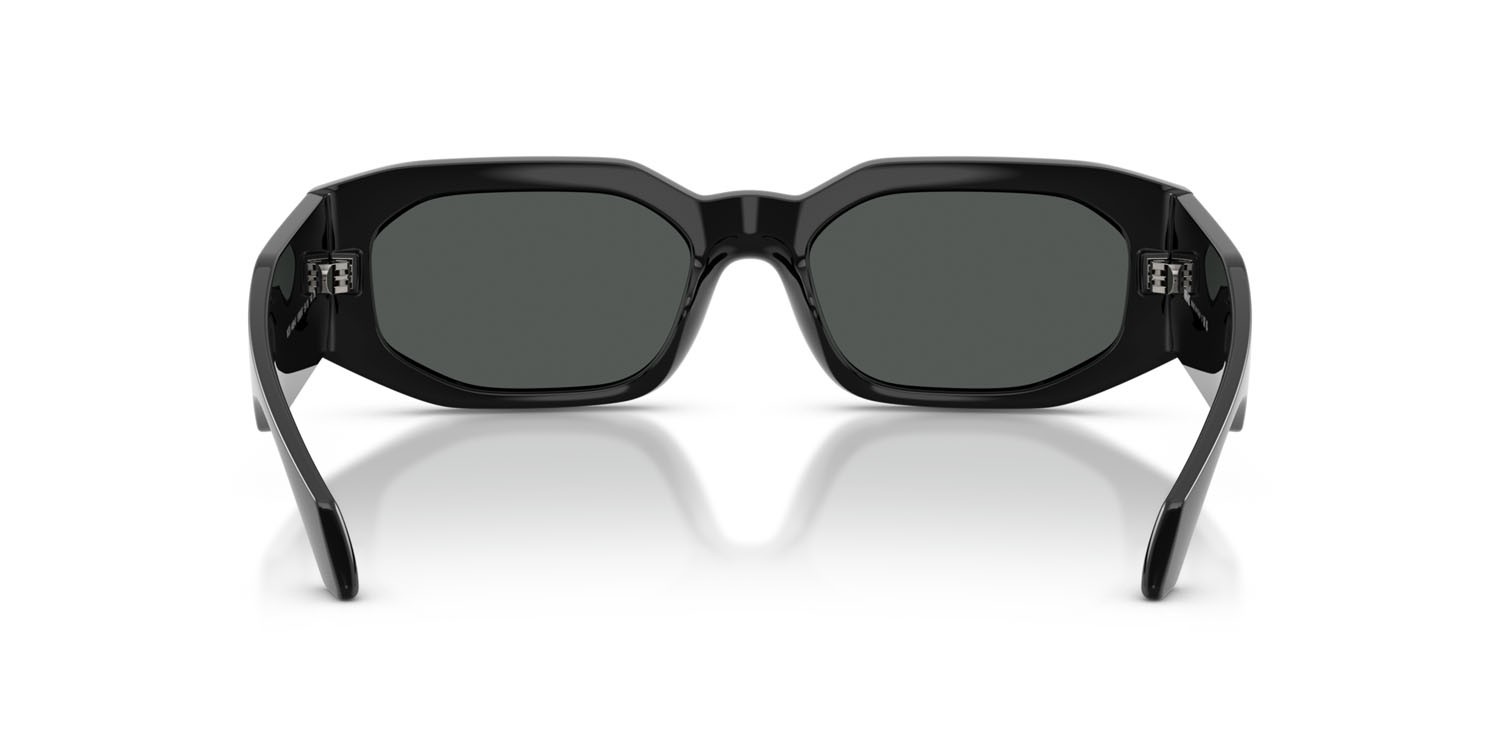 Occhiali da sole Versace VE 4489U (536087) colore nero forma irregolare lenti grigio scuro