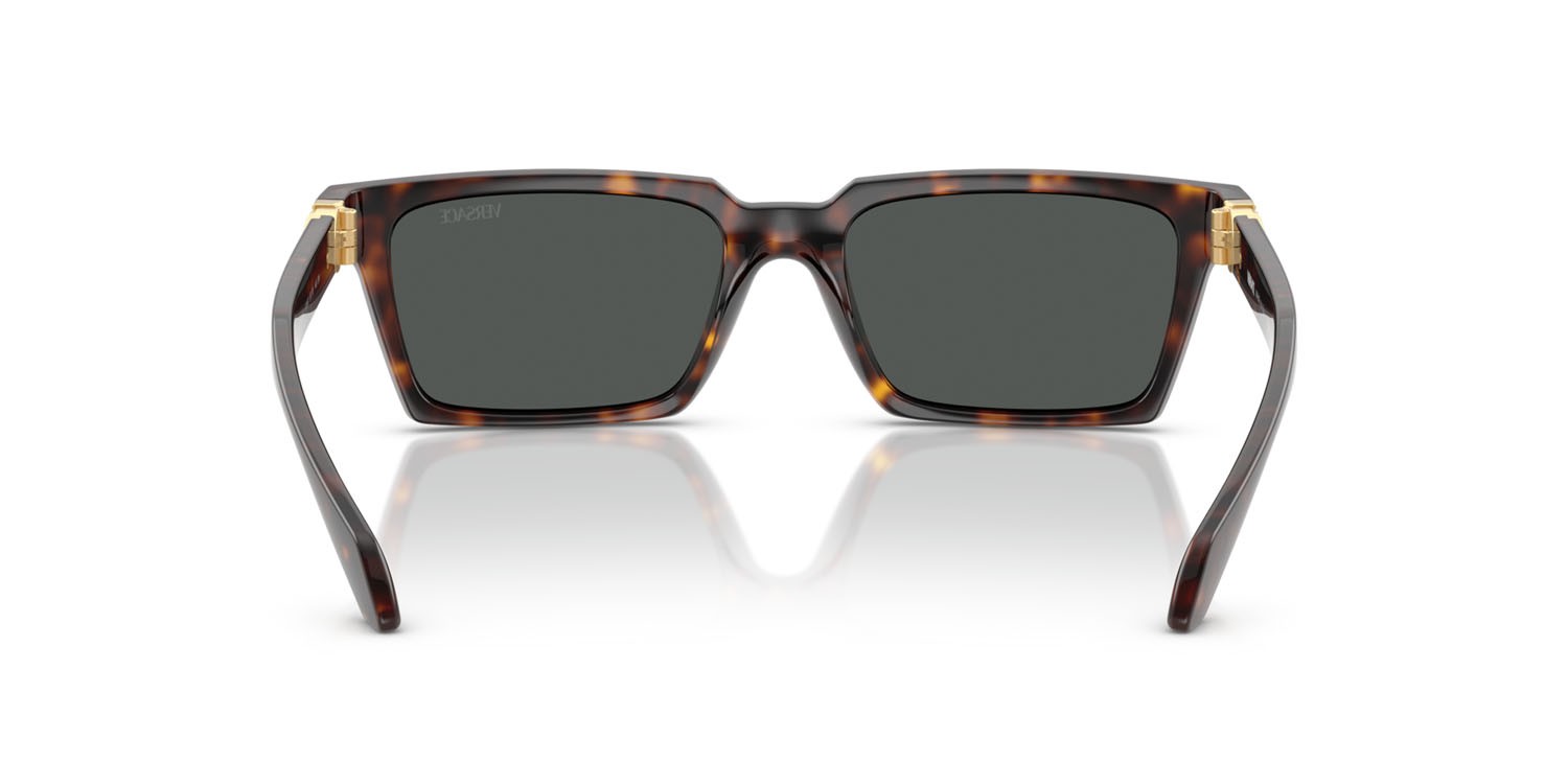Sunglasses Versace VE 4490U (108/87) color havana shape rectangle lenses grigio scuro