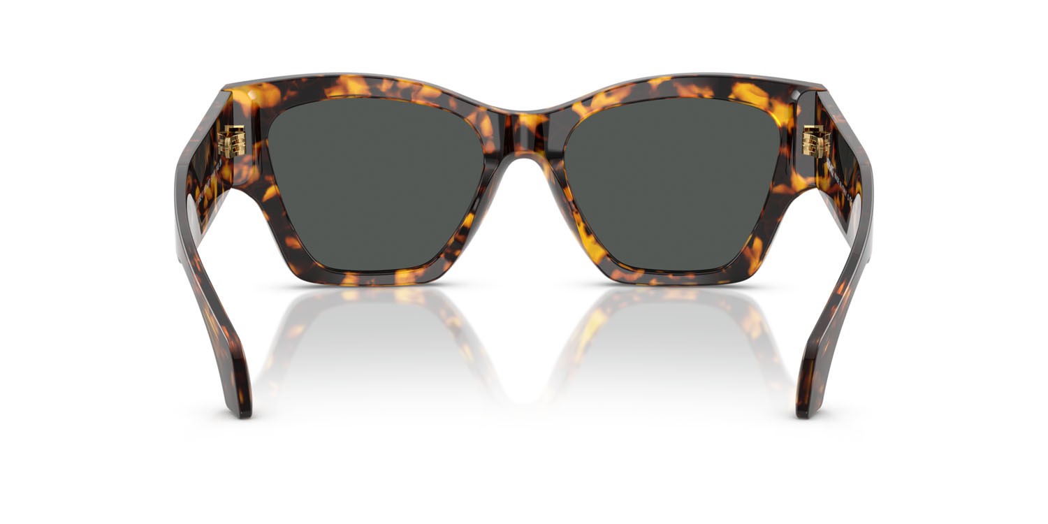 Occhiali da sole Versace VE 4492U (551487) colore havana tartarugato forma quadrato lenti grigio scuro