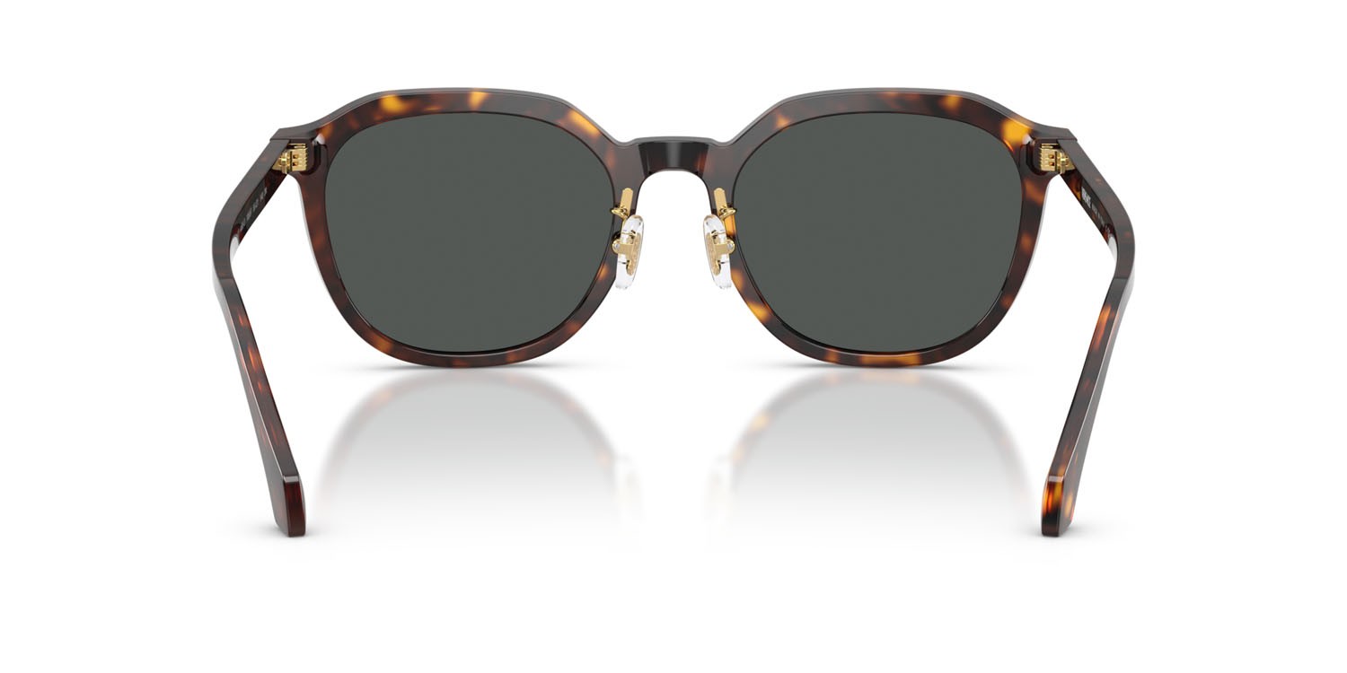 Occhiali da sole Versace VE 4493D (108/87) colore havana scuro forma pantos lenti grigio scuro