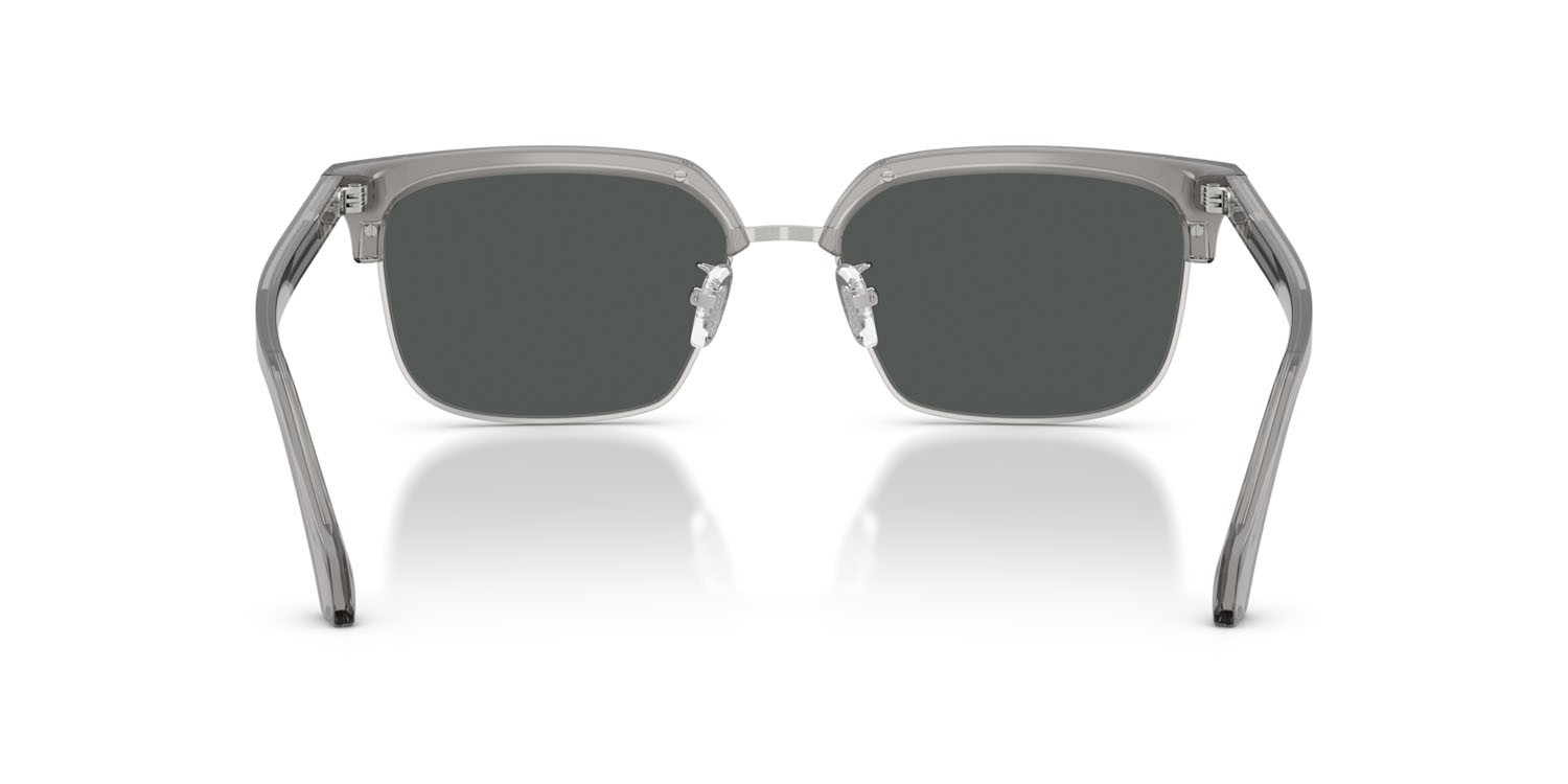 Occhiali da sole Versace VE 4494D (593/87) colore grigio trasparente forma quadrato lenti grigio scuro