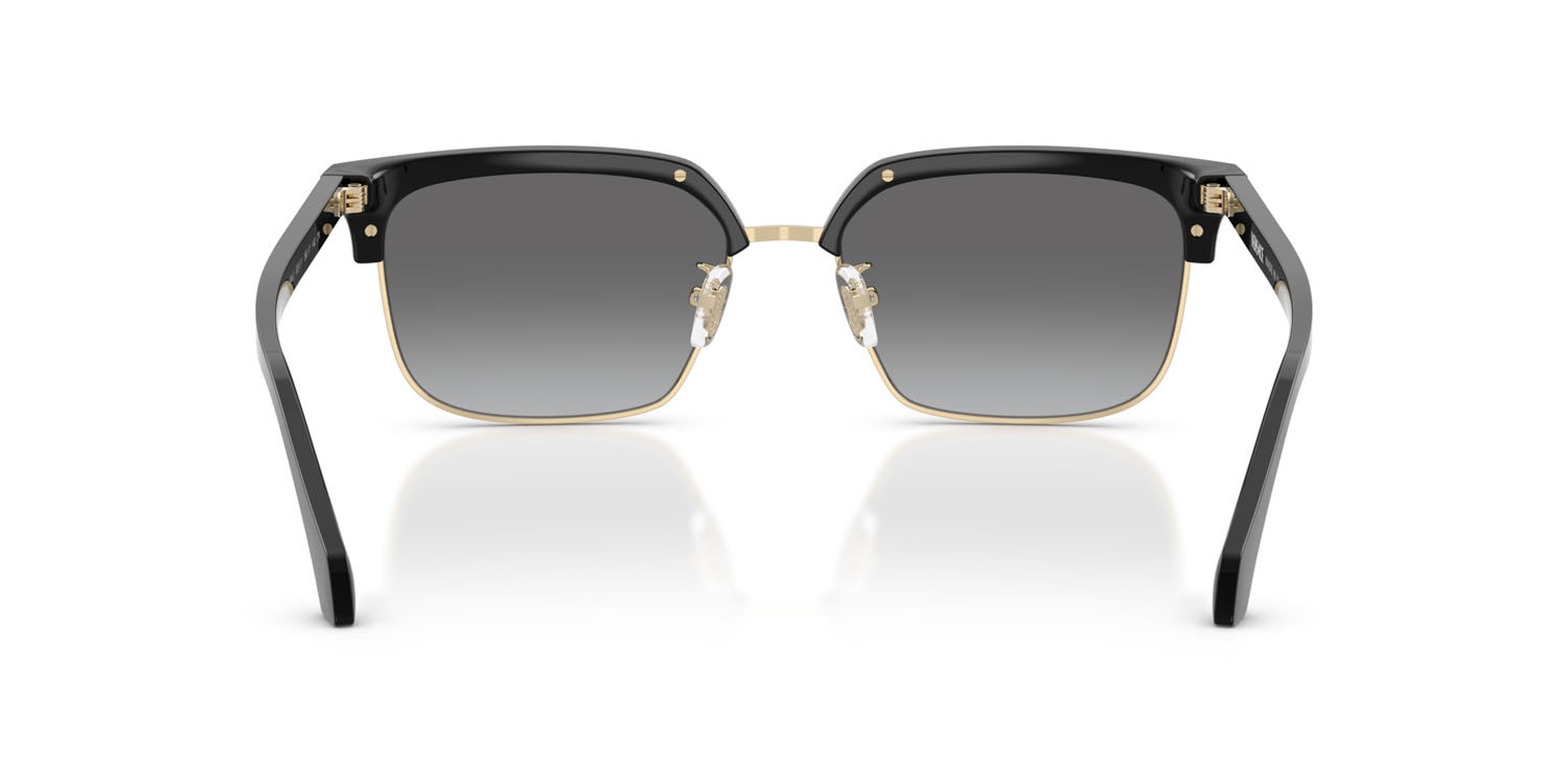 Occhiali da sole Versace VE 4494D (GB1/11) colore nero forma quadrato lenti grigio sfumato