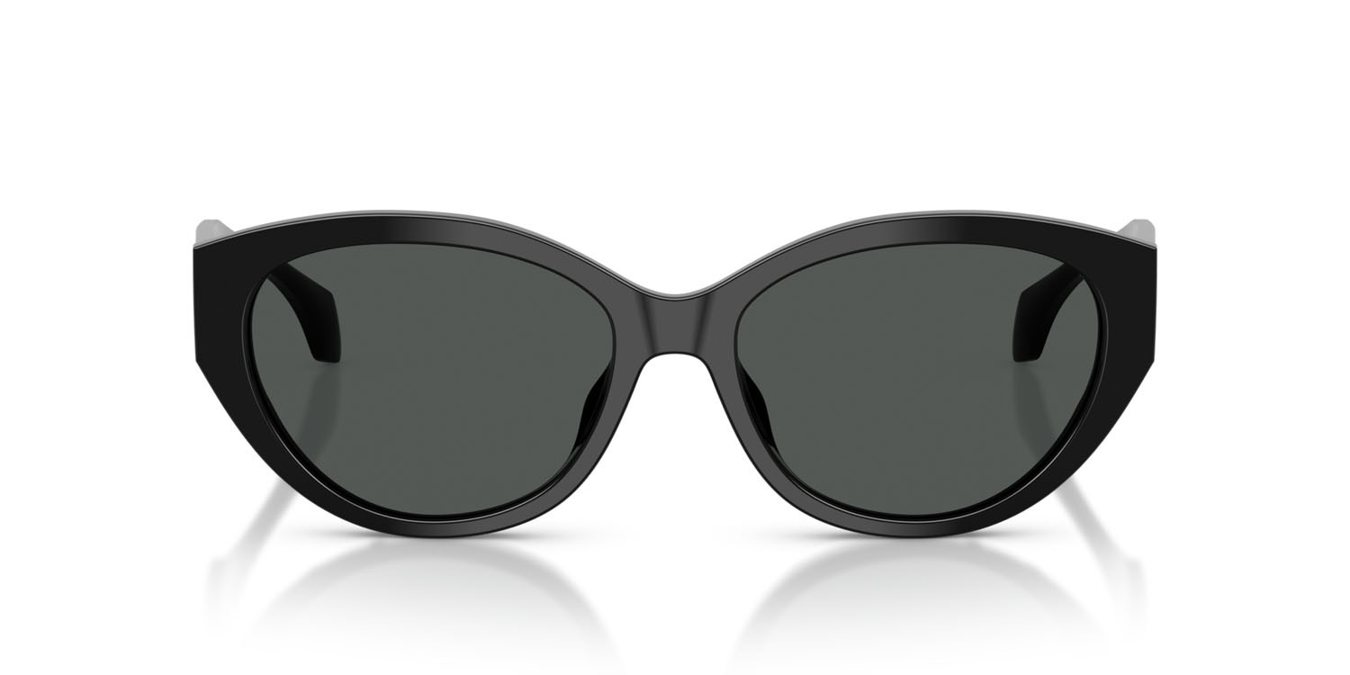 Occhiali da sole Versace VE 4495D (GB1/87) colore nero forma ovale lenti grigio scuro