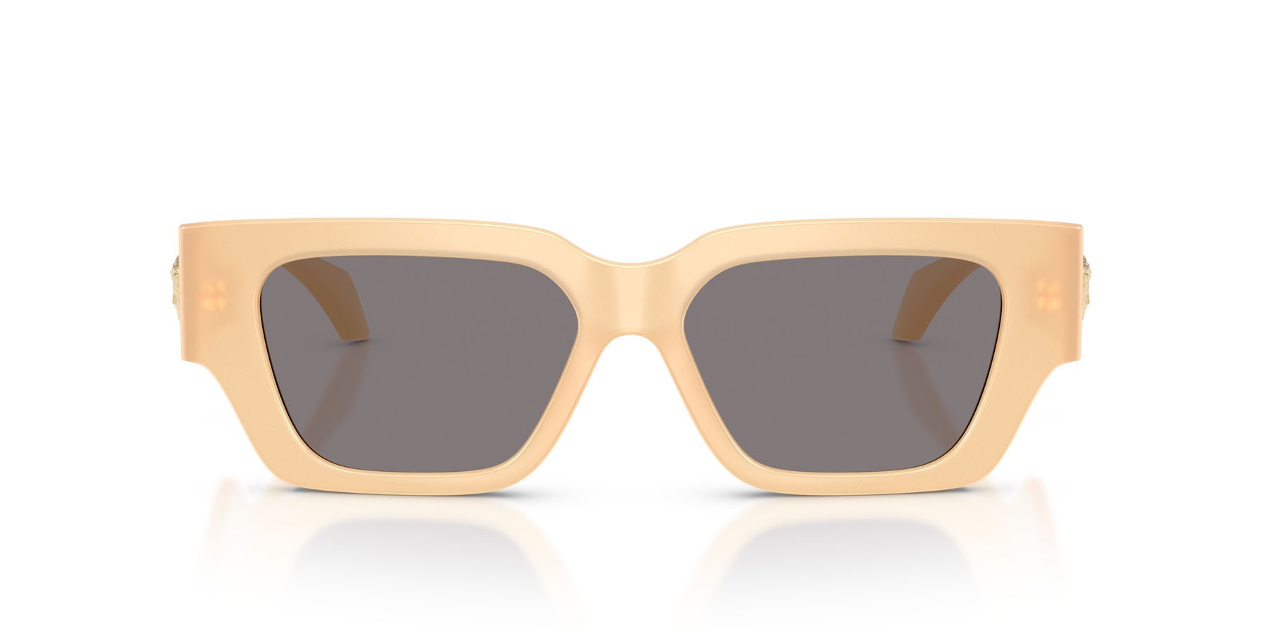 Occhiali da sole Versace VE 4497U (554473) colore marrone opale marzapane forma quadrato lenti marrone