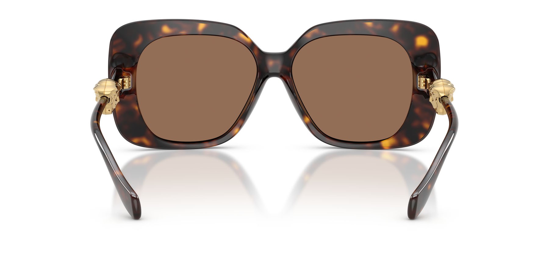 Occhiali da sole Versace VE 4499U (108/73) colore havana forma quadrato lenti marrone scuro