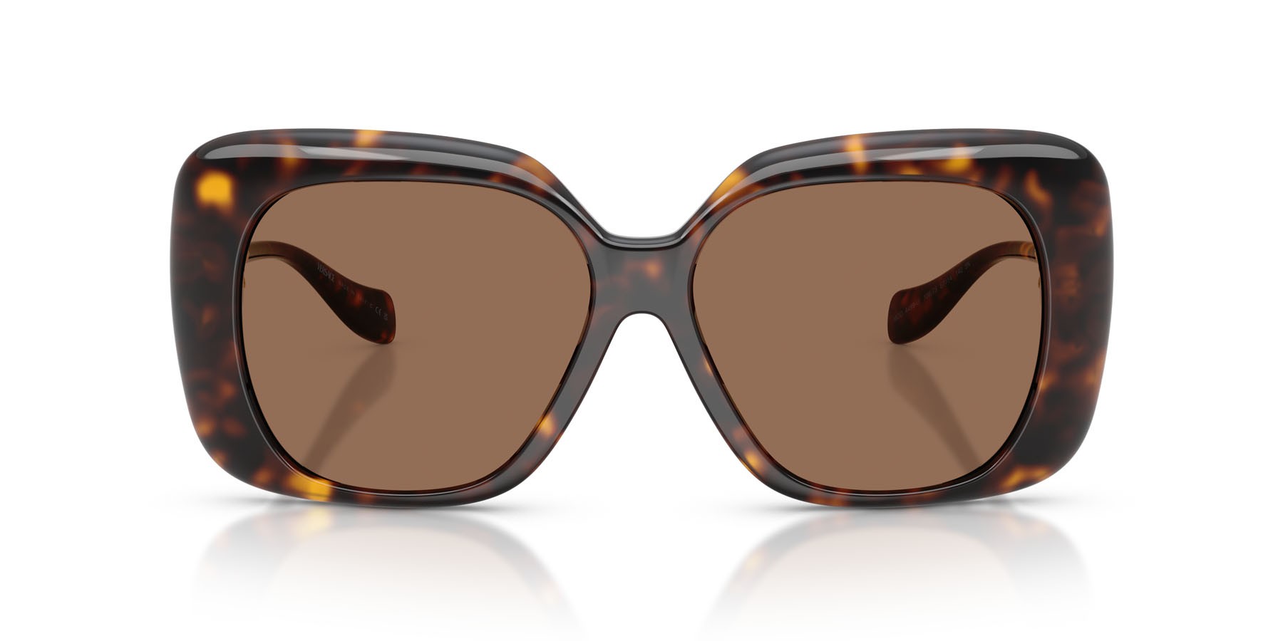 Occhiali da sole Versace VE 4499U (108/73) colore havana forma quadrato lenti marrone scuro