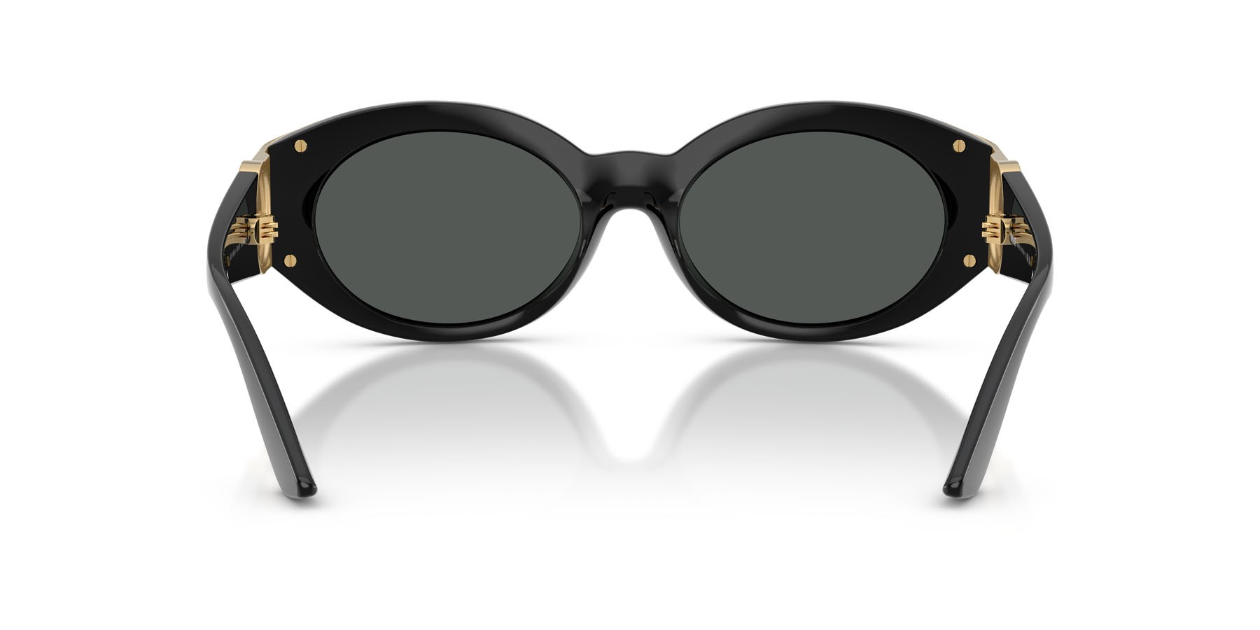 Occhiali da sole Versace VE 4503U (GB1/87) colore nero forma ovale lenti grigio scuro