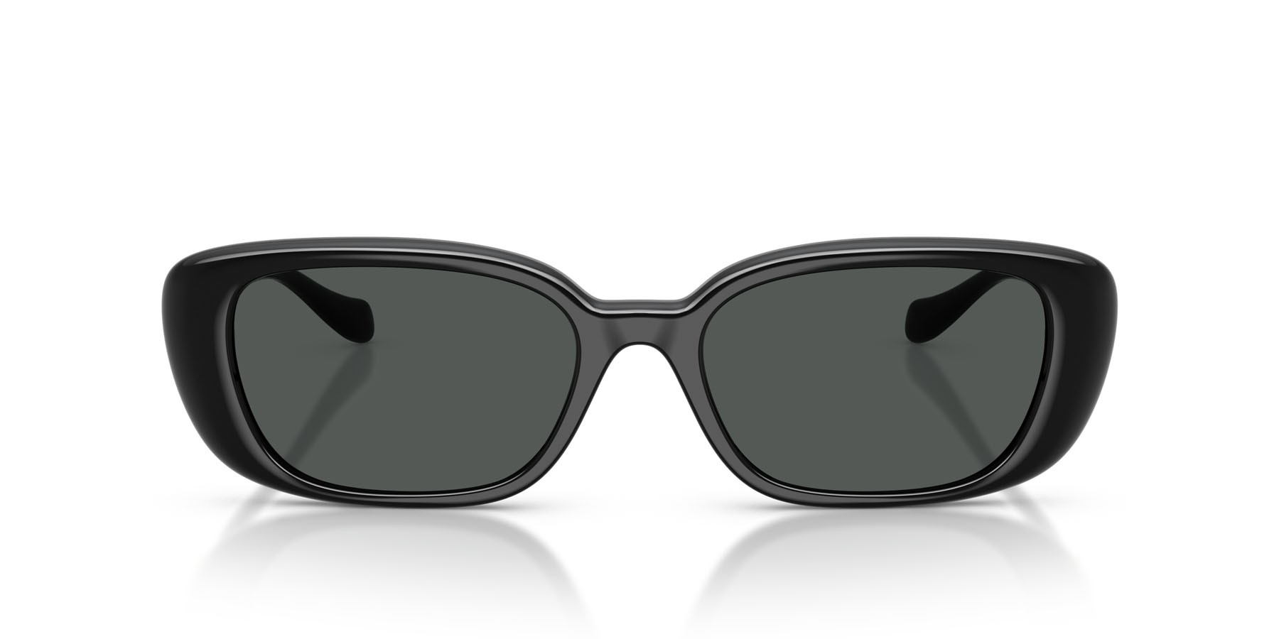Occhiali da sole Versace VE 4504D (GB1/87) colore nero forma quadrato lenti grigio scuro