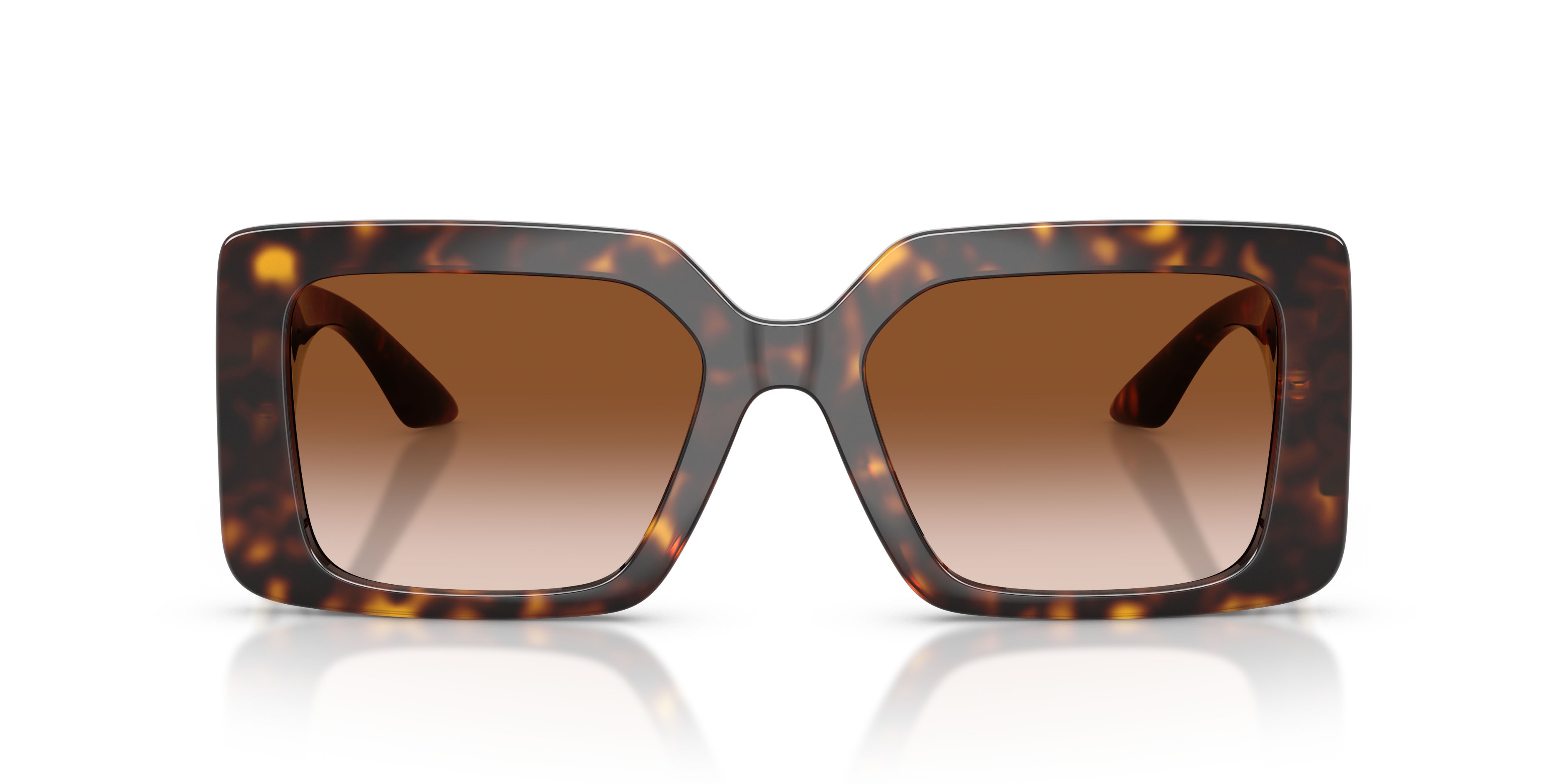 Occhiali da sole Versace VE 4505U (108/13) colore havana forma quadrato lenti marrone sfumato
