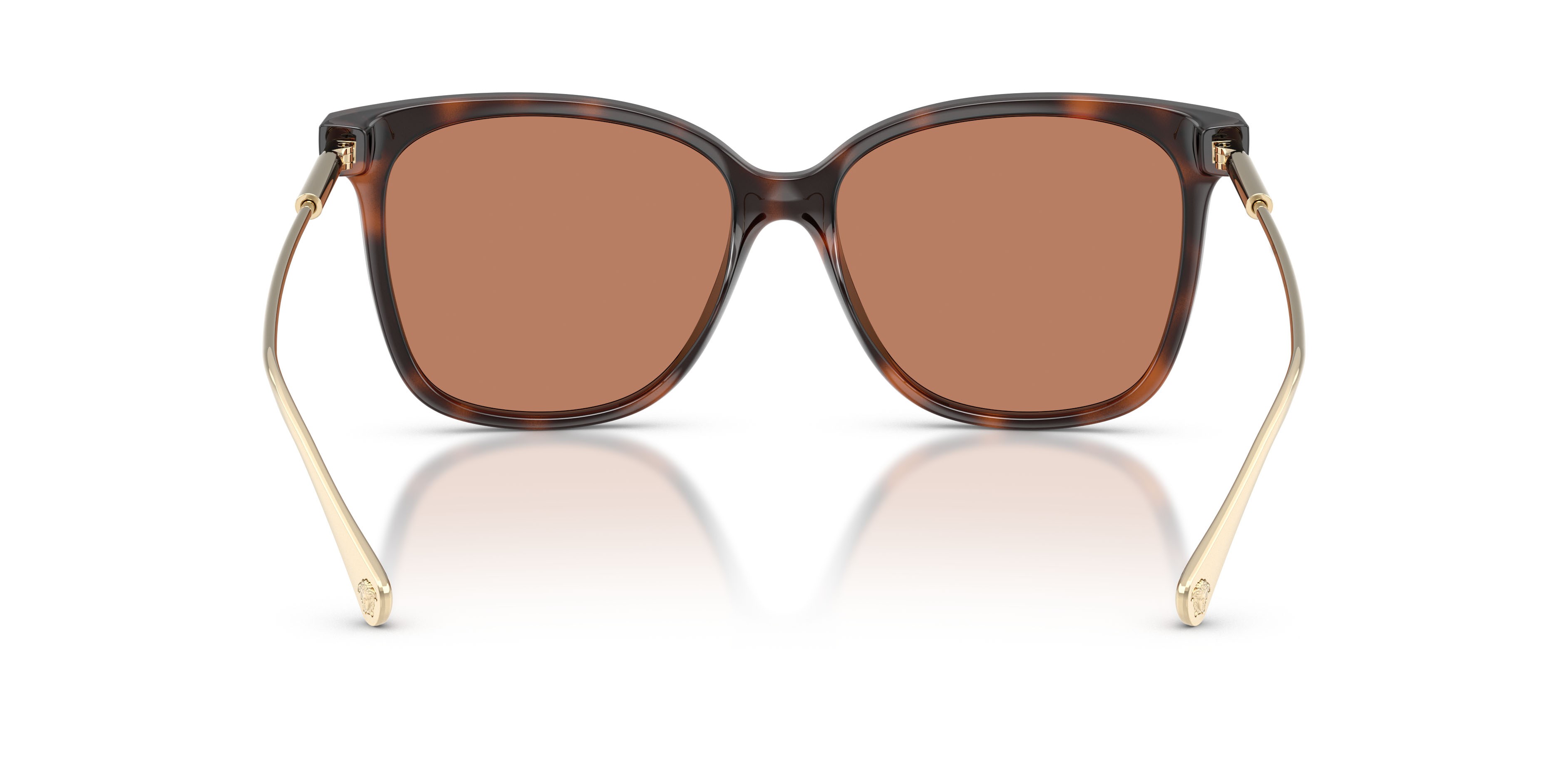 Occhiali da sole Versace VE 4507U (108/73) colore havana forma quadrato lenti marrone