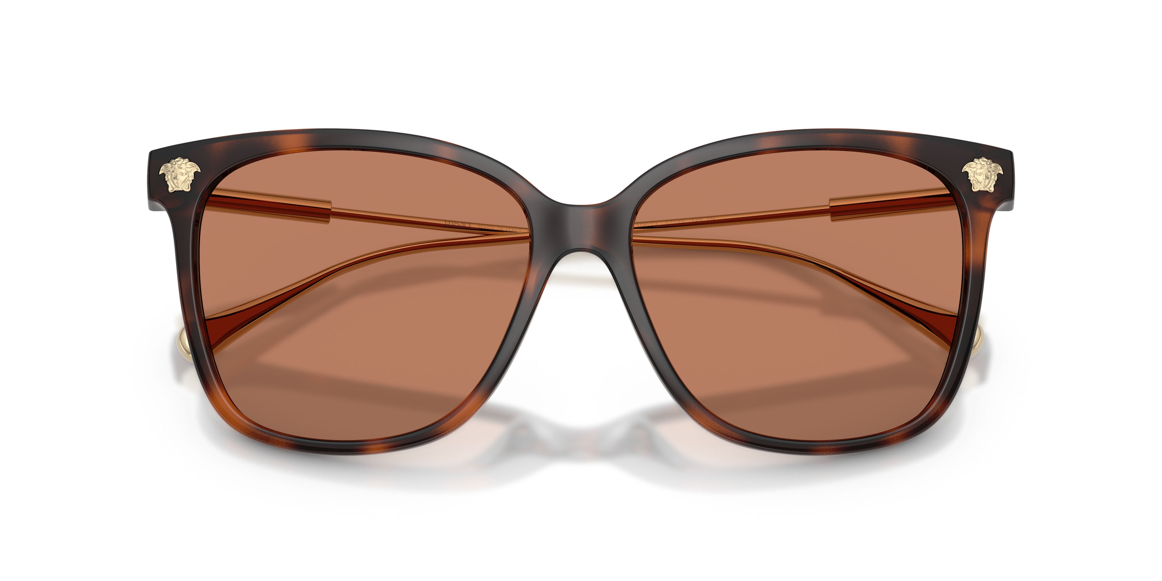 Occhiali da sole Versace VE 4507U (108/73) colore havana forma quadrato lenti marrone