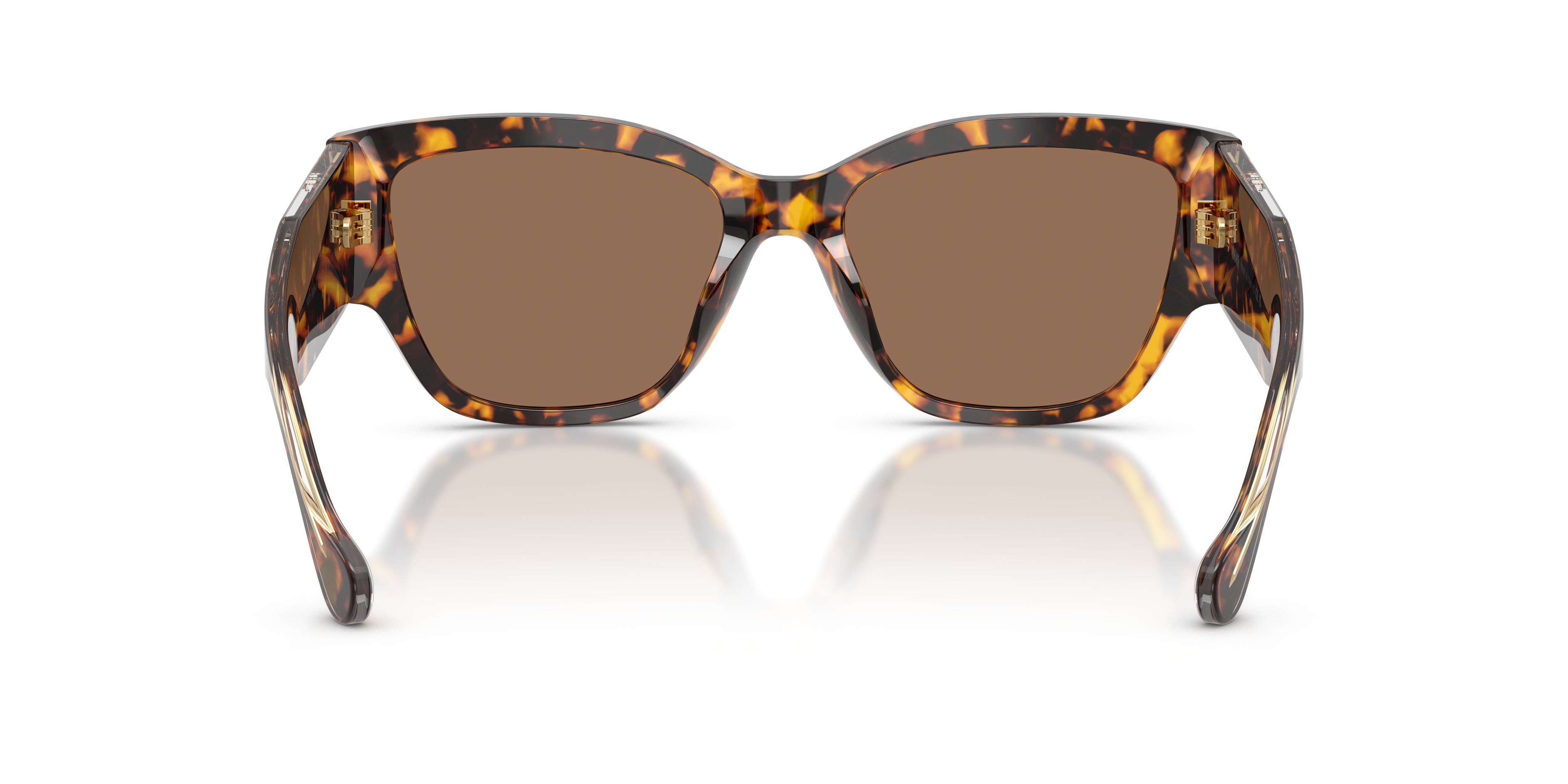 Occhiali da sole Versace VE 4509U (551473) colore havana giallo forma cat eye lenti marrone scuro
