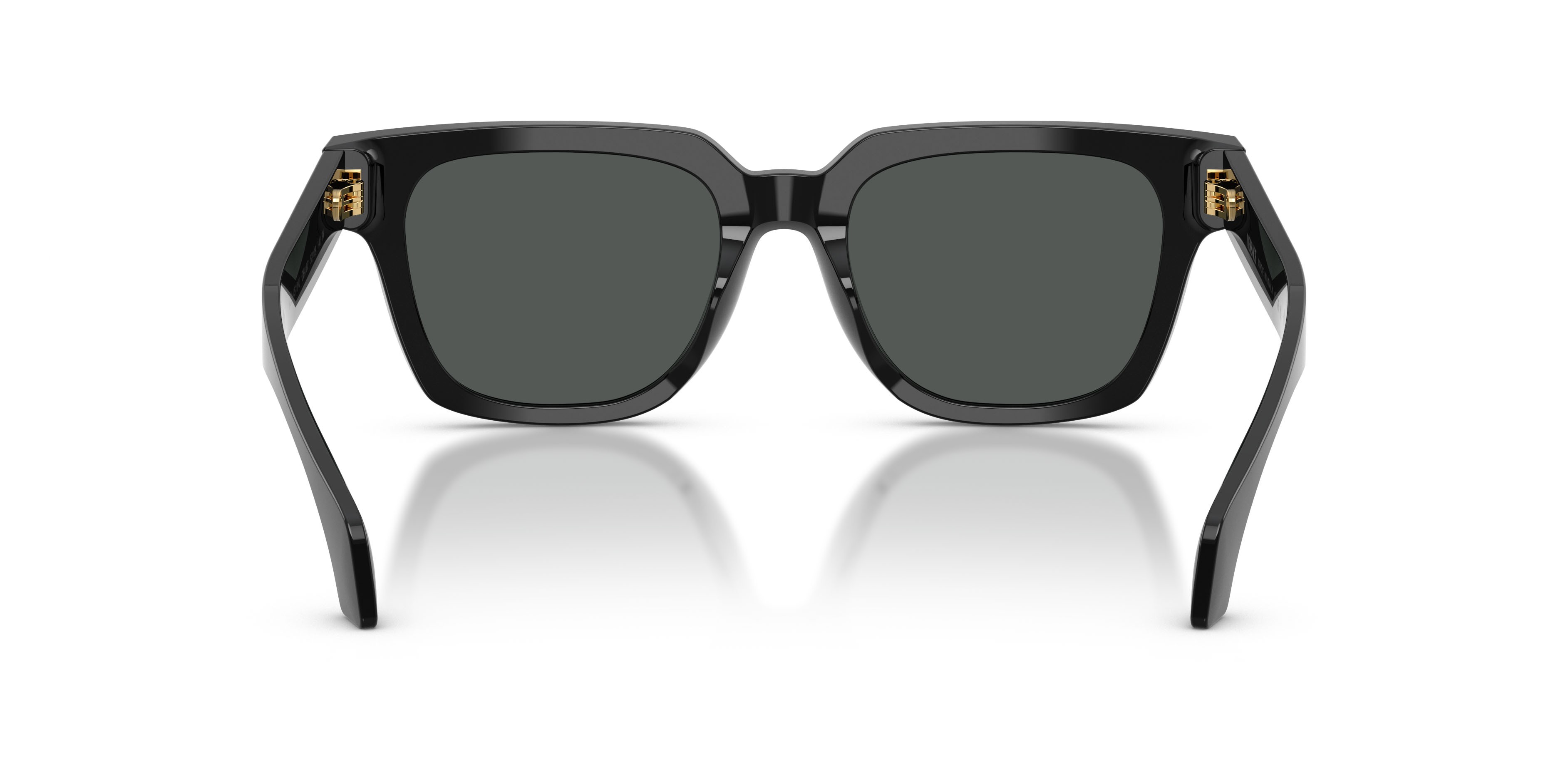 Occhiali da sole Versace VE 4510U (GB1/87) colore nero forma quadrato lenti grigio scuro