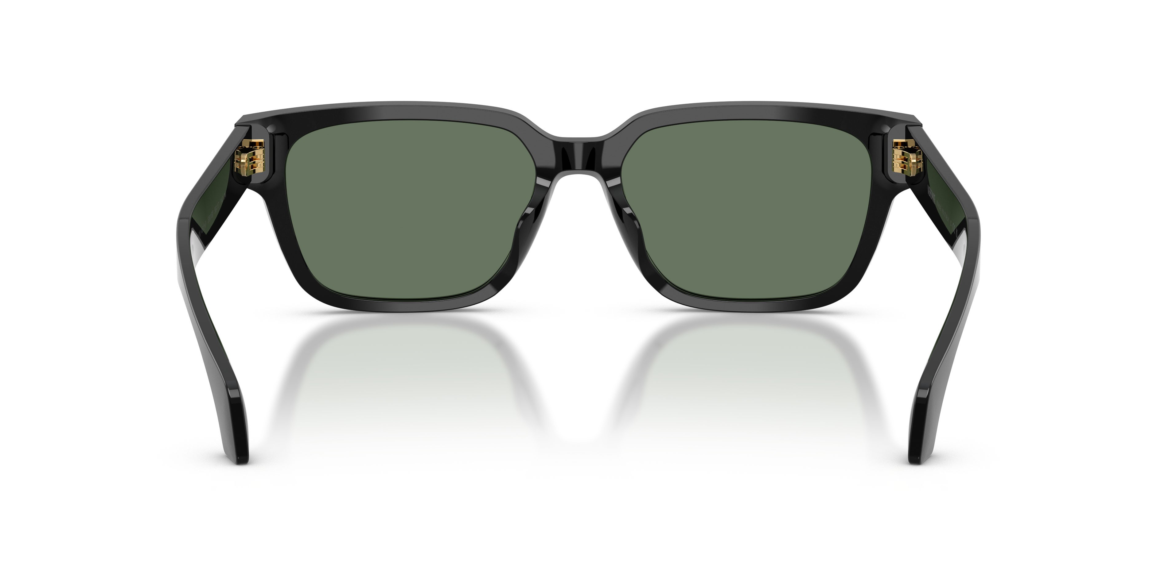 Occhiali da sole Versace VE 4513D (GB1/82) colore nero forma rettangolare lenti verde scuro