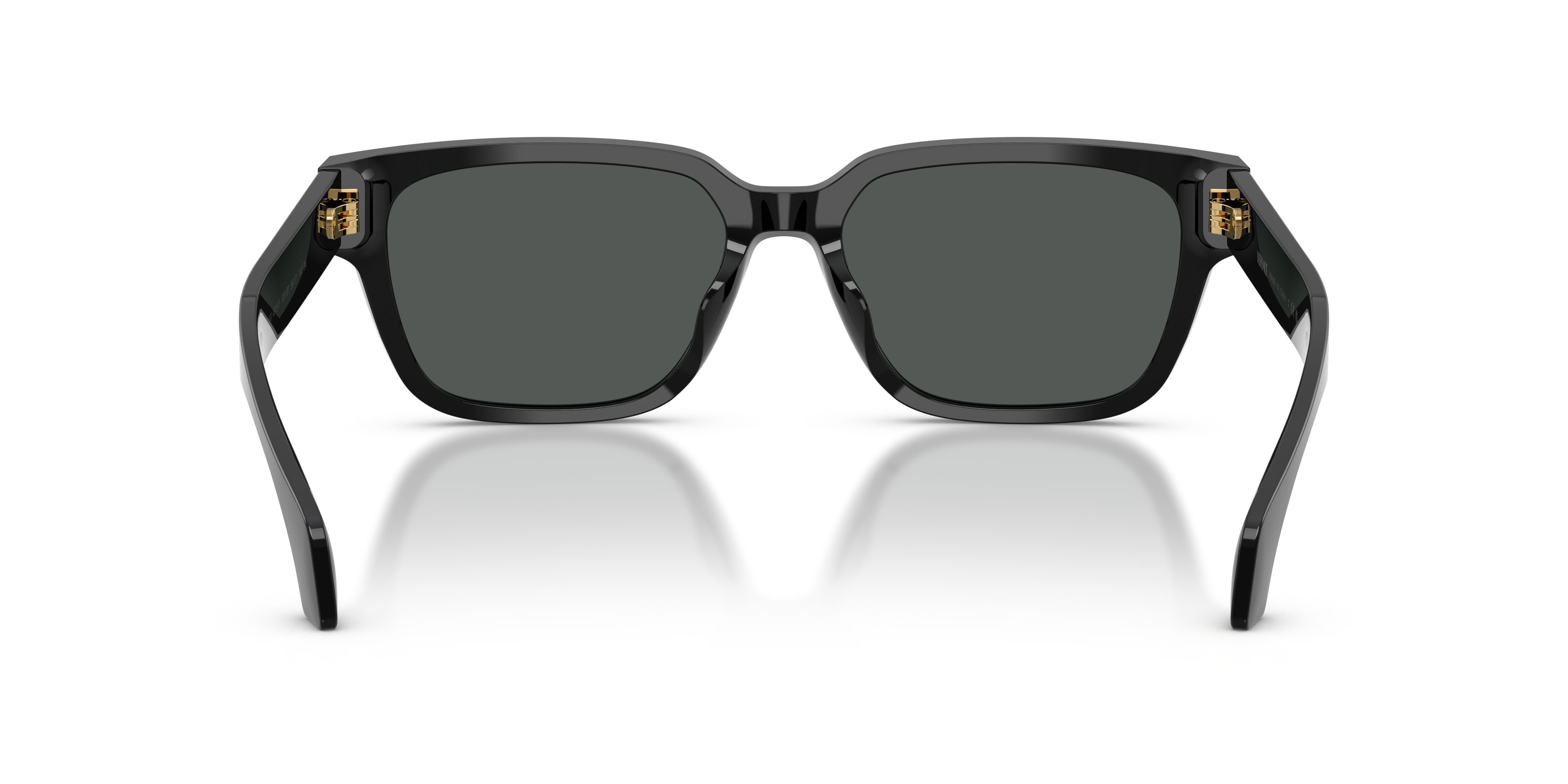 Occhiali da sole Versace VE 4513D (GB1/87) colore nero forma rettangolare lenti grigio scuro