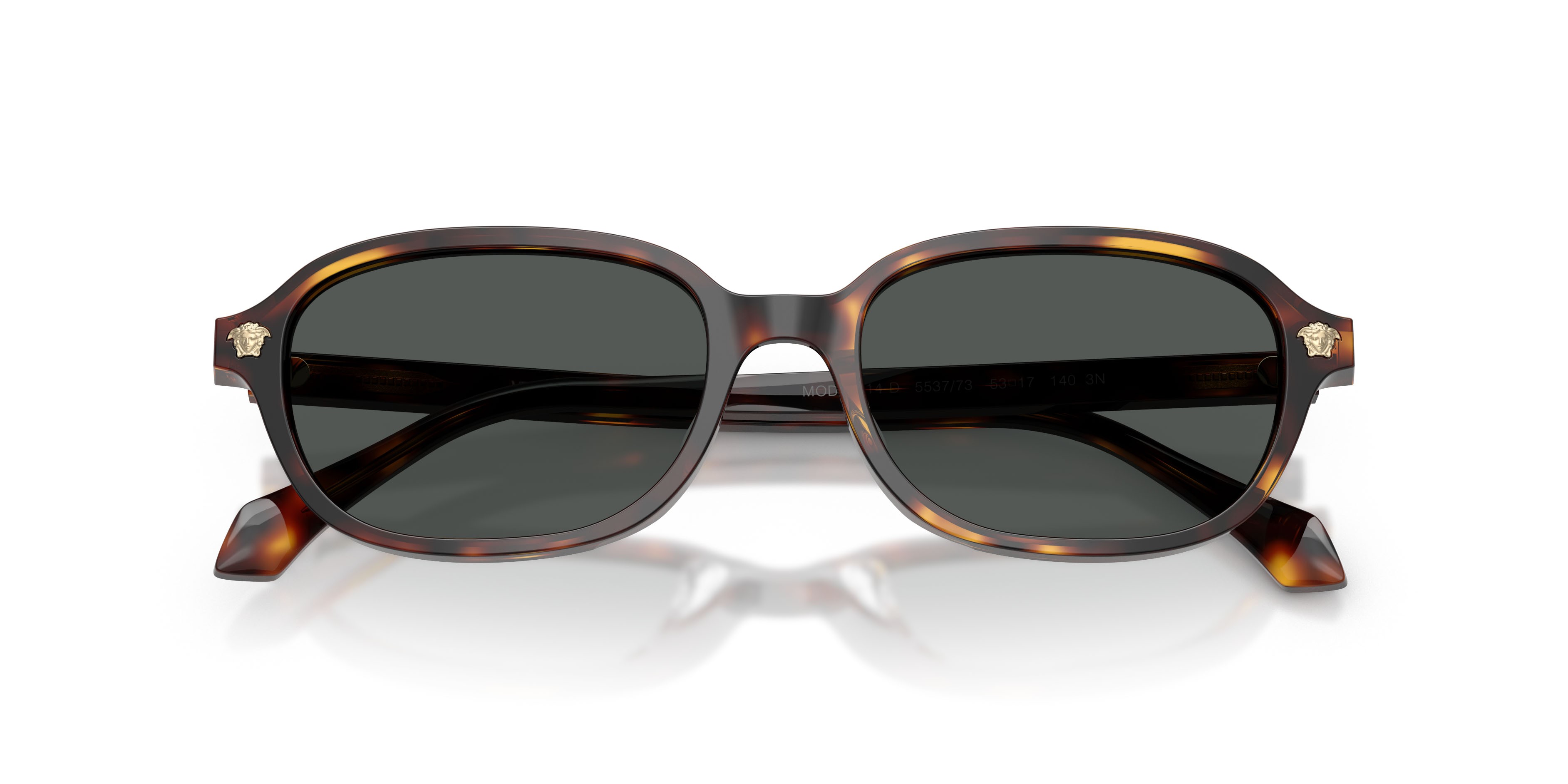 Occhiali da sole Versace VE 4514D (553773) colore havana forma quadrato lenti marrone scuro